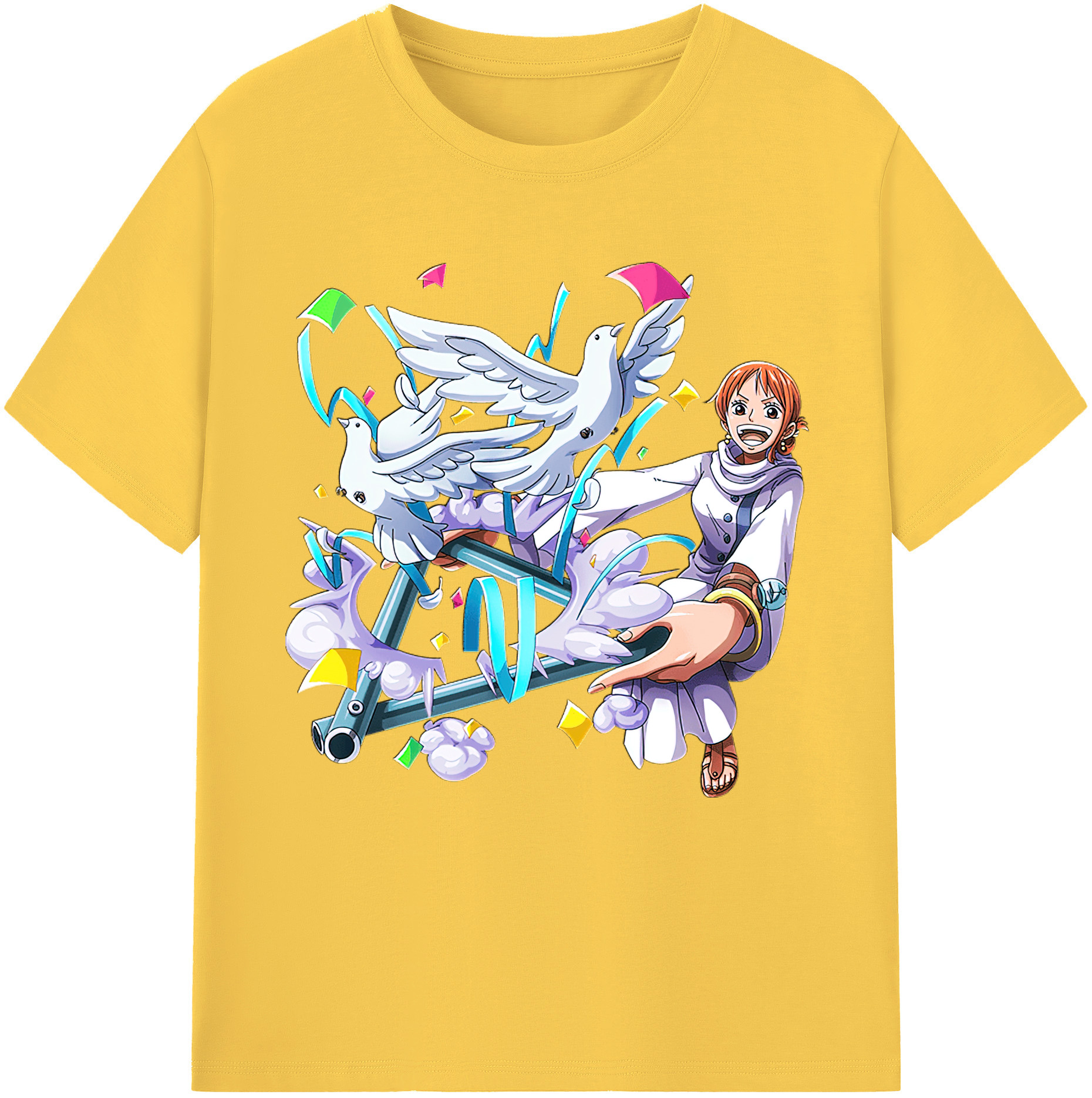 ワンピース ナミ ONE PIECE Nami 綿100％半袖Tシャツ（フロントプリント）