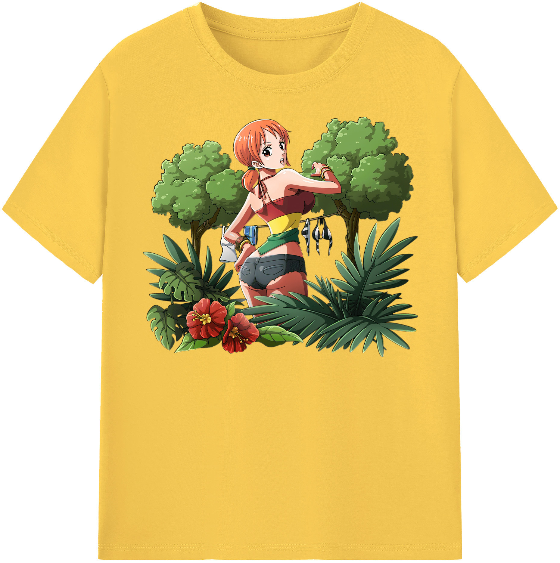 ワンピース ナミ ONE PIECE Nami 綿100％半袖Tシャツ（フロントプリント）