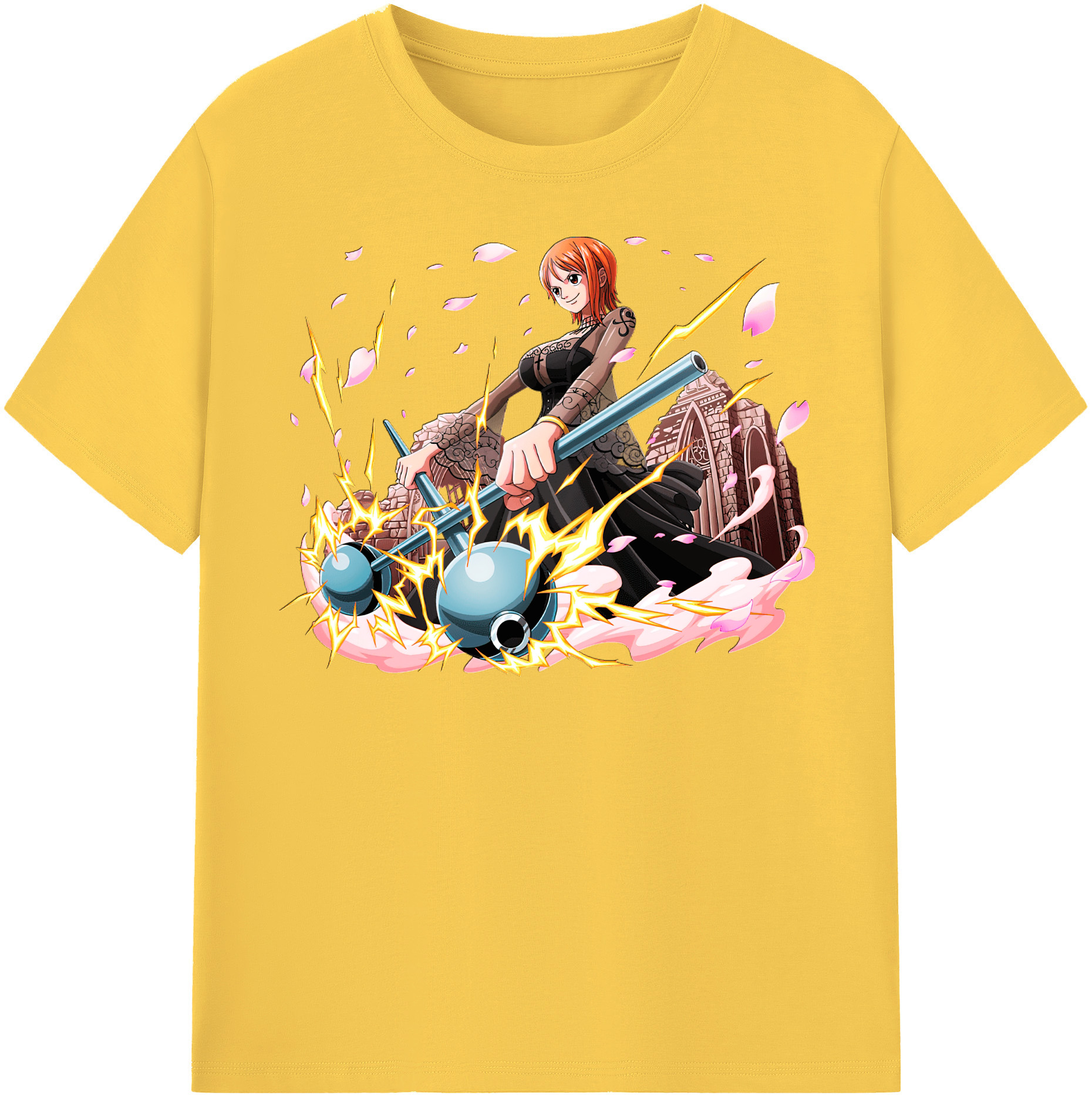 ワンピース ナミ ONE PIECE Nami 綿100％半袖Tシャツ（フロントプリント）