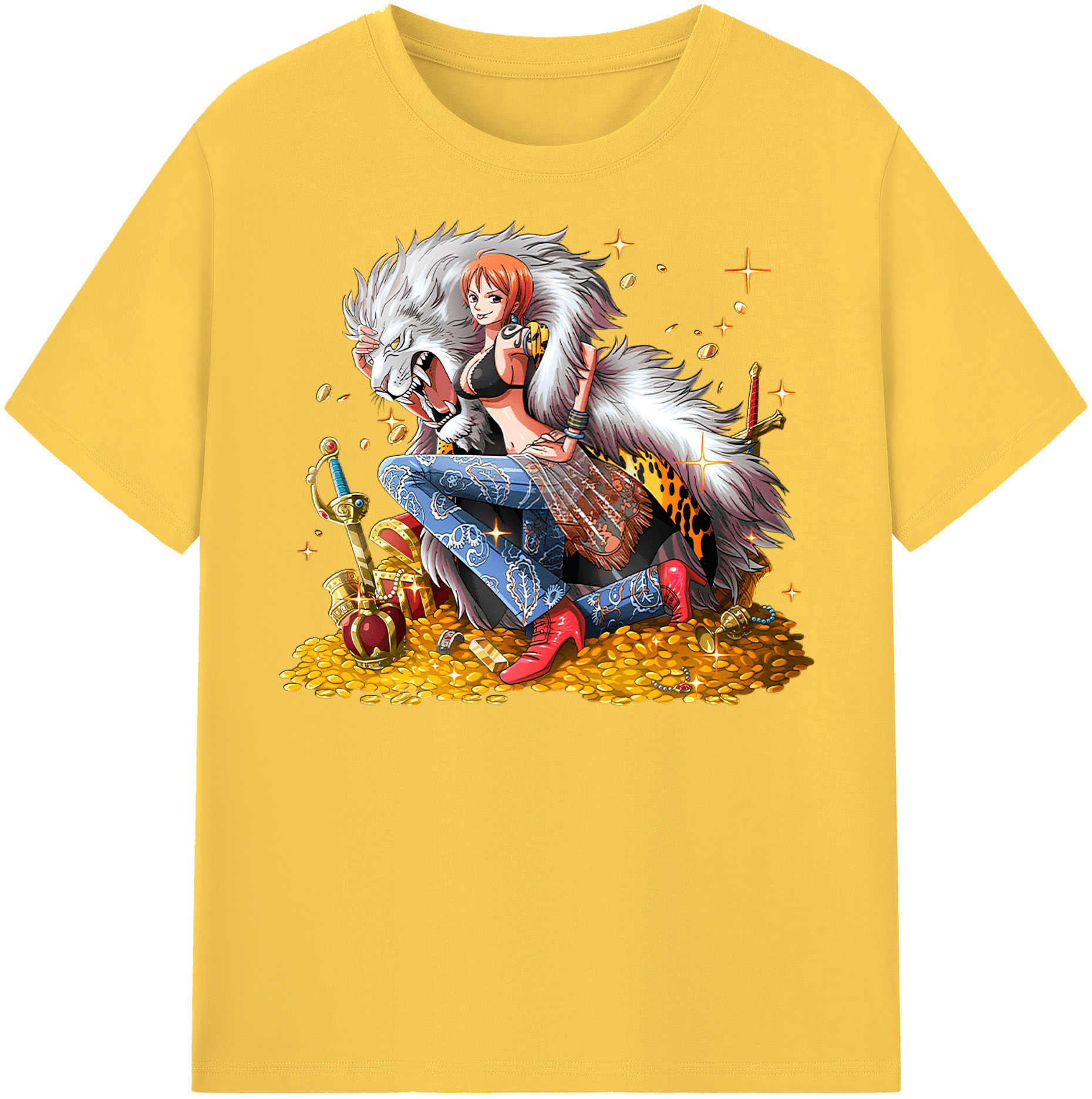 ワンピース ナミ ONE PIECE Nami 綿100％半袖Tシャツ（フロントプリント）