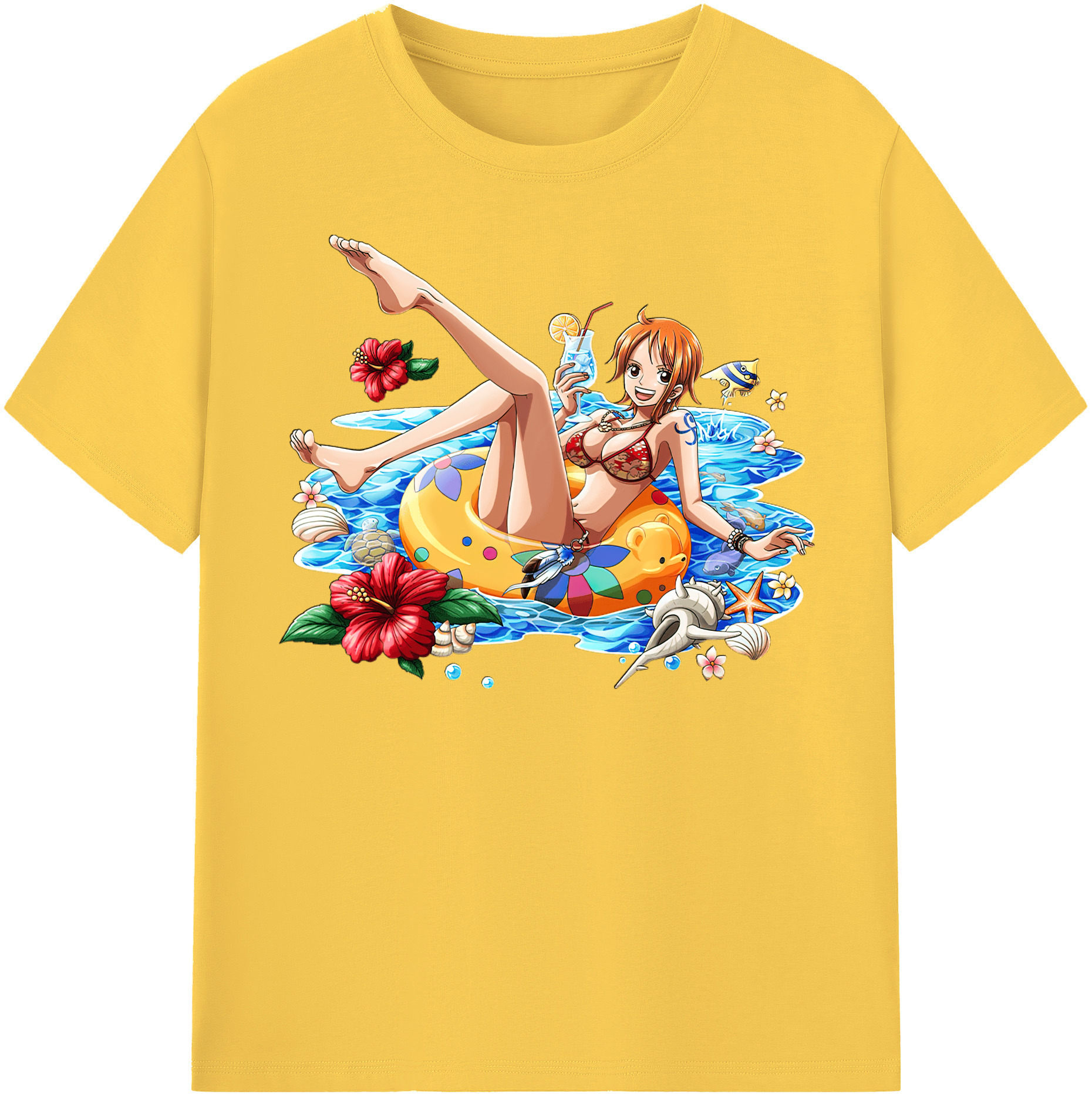 ワンピース ナミ ONE PIECE Nami 綿100％半袖Tシャツ（フロントプリント）