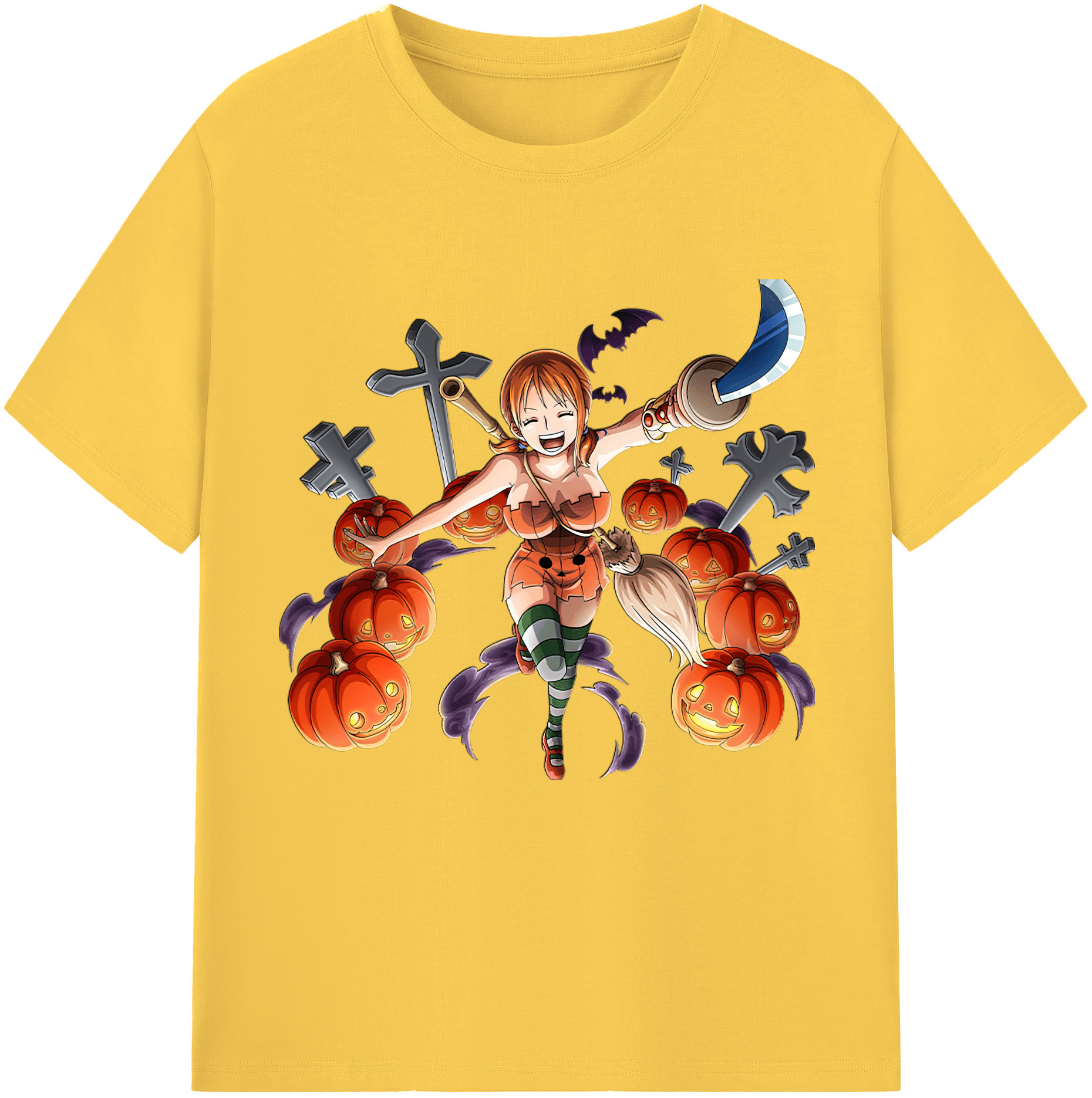 ワンピース ナミ ONE PIECE Nami 綿100％半袖Tシャツ（フロントプリント）