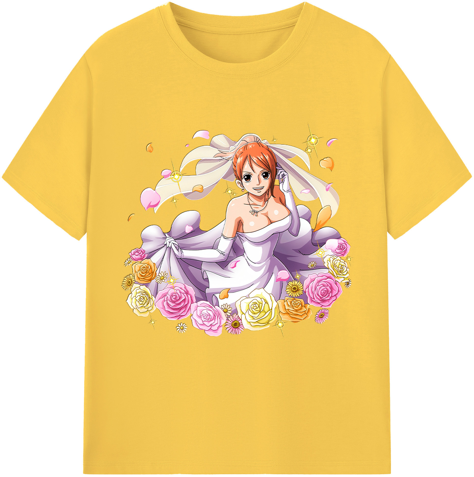 ワンピース ナミ ONE PIECE Nami 綿100％半袖Tシャツ（フロントプリント）