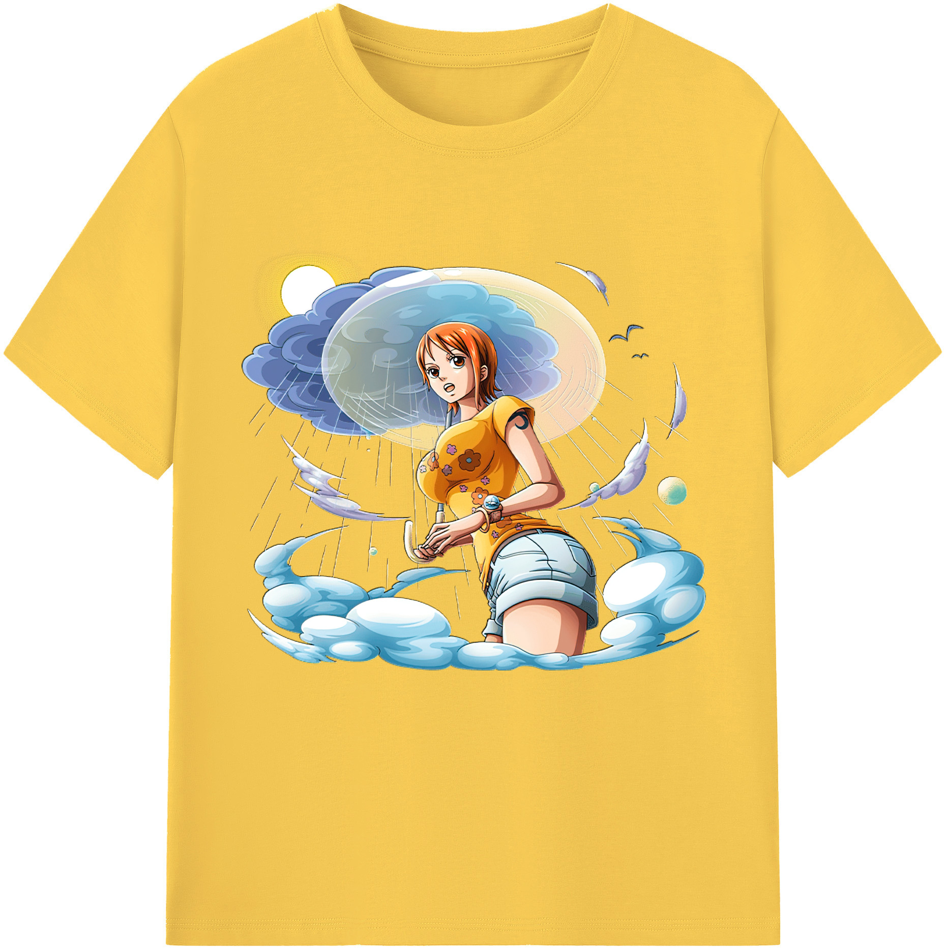 ワンピース ナミ ONE PIECE Nami 綿100％半袖Tシャツ（フロントプリント）