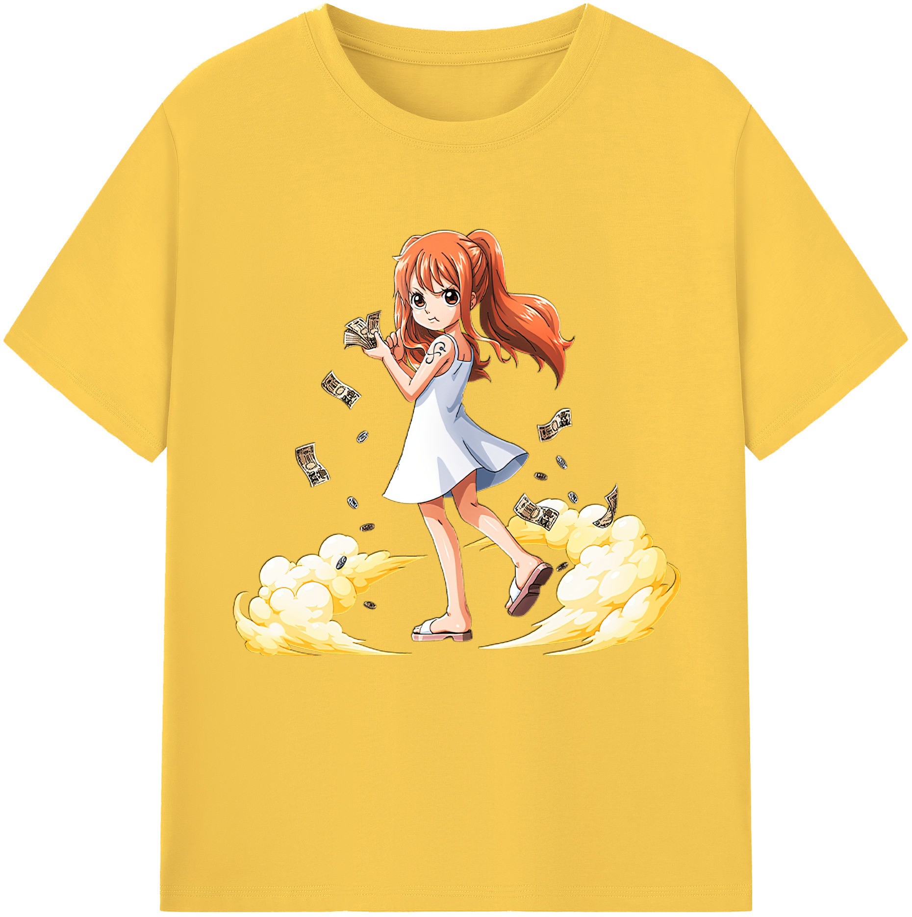 ワンピース ナミ ONE PIECE Nami 綿100％半袖Tシャツ（フロントプリント）