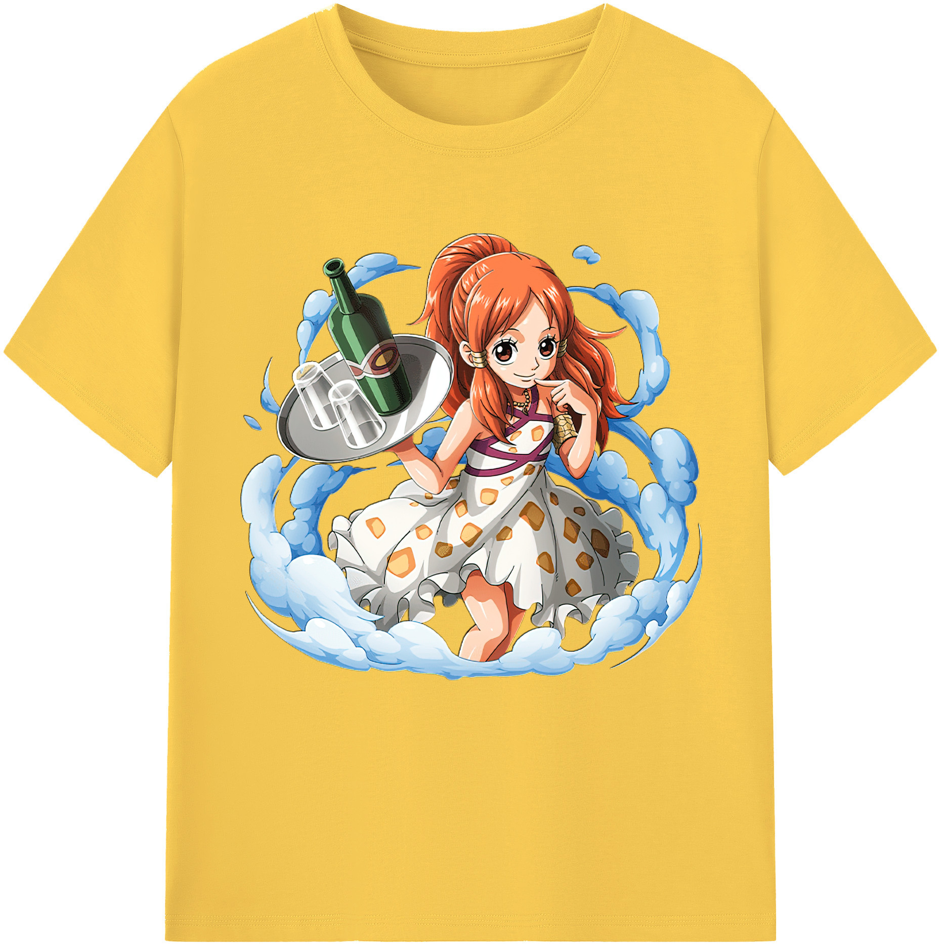 ワンピース ナミ ONE PIECE Nami 綿100％半袖Tシャツ（フロントプリント）