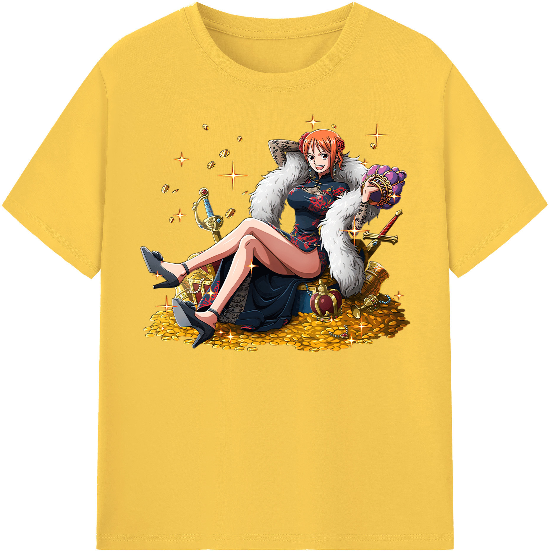 ワンピース ナミ ONE PIECE Nami 綿100％半袖Tシャツ（フロントプリント）