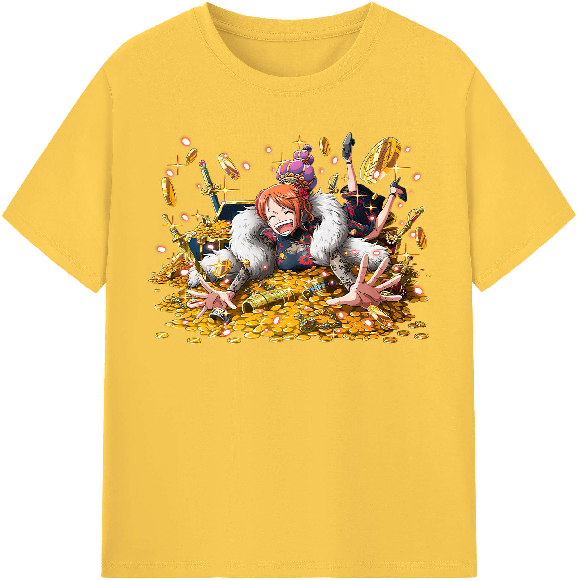 ワンピース ナミ ONE PIECE Nami 綿100％半袖Tシャツ（フロントプリント）