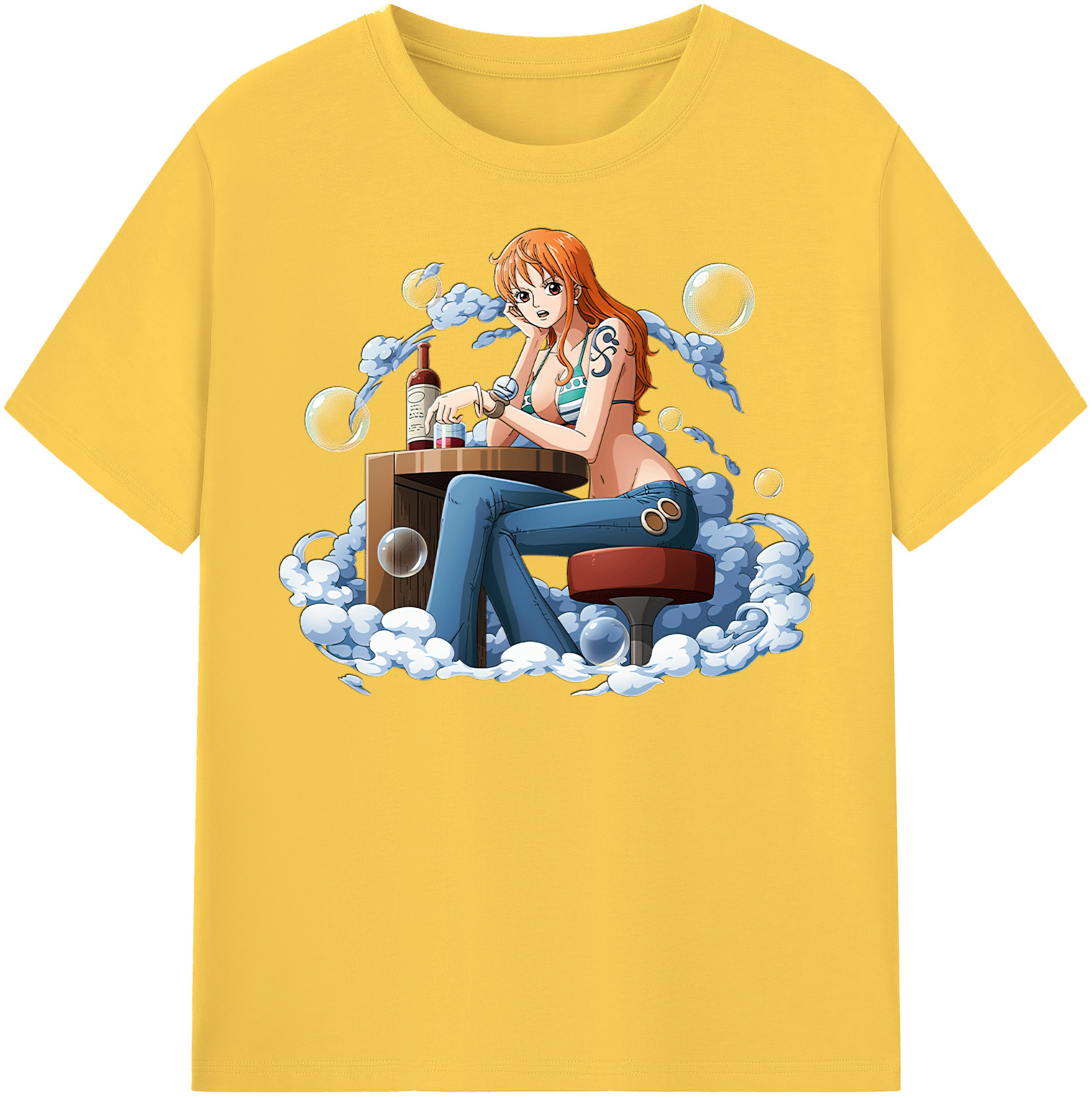 ワンピース ナミ ONE PIECE Nami 綿100％半袖Tシャツ（フロントプリント）