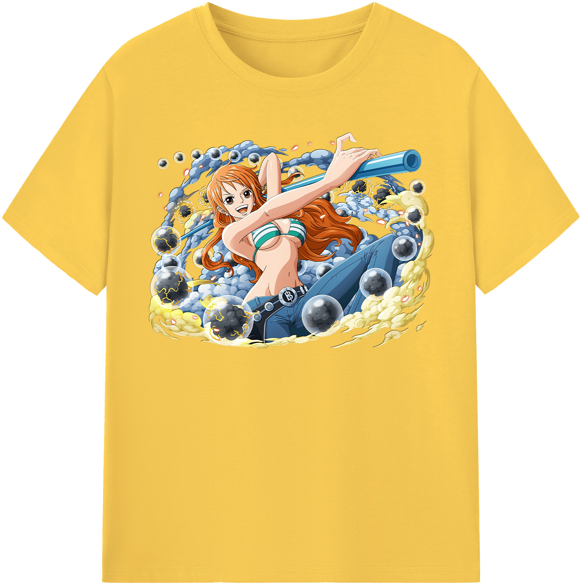 ワンピース ナミ ONE PIECE Nami 綿100％半袖Tシャツ（フロントプリント）