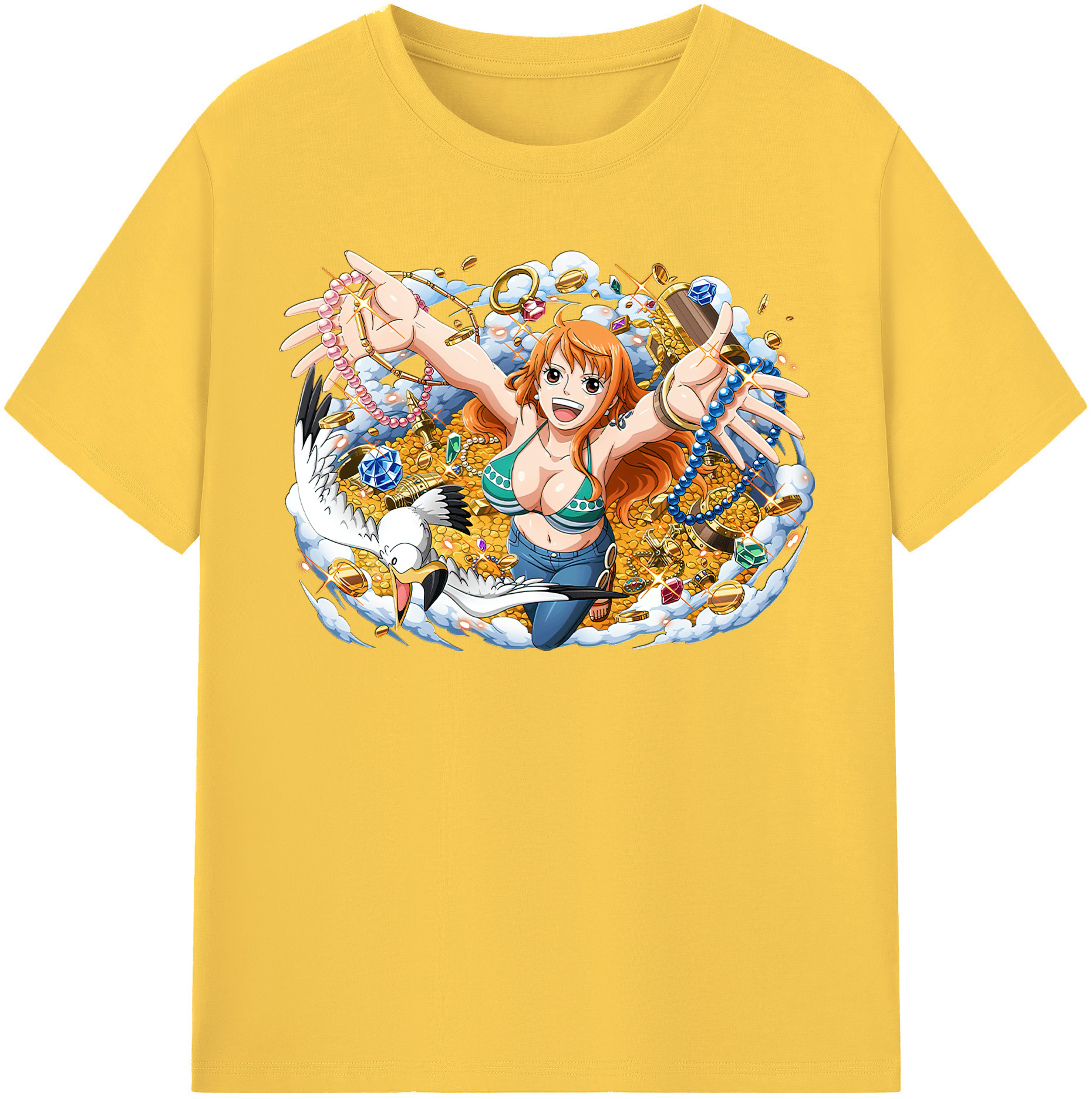 ワンピース ナミ ONE PIECE Nami 綿100％半袖Tシャツ（フロントプリント）