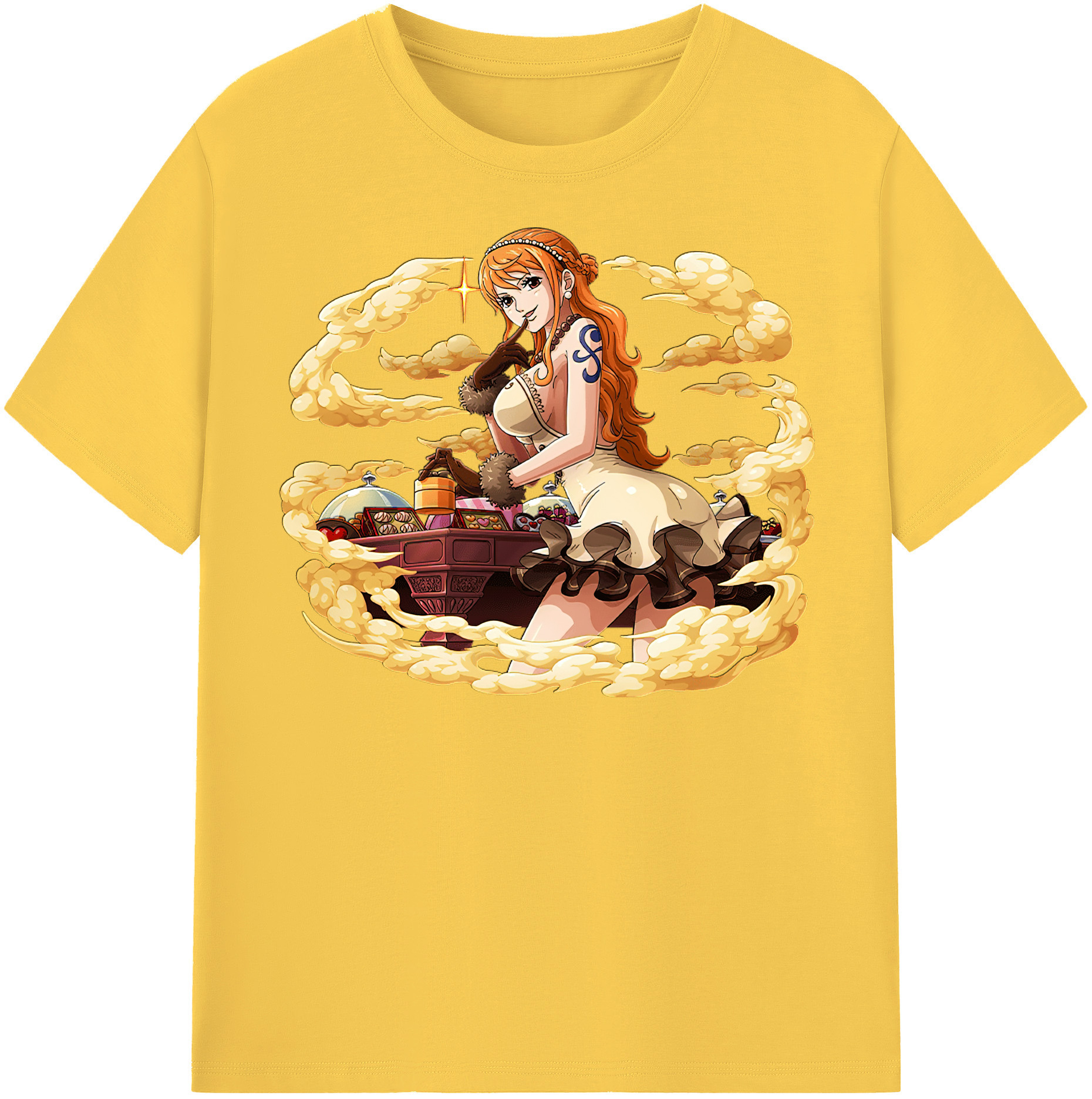 ワンピース ナミ ONE PIECE Nami 綿100％半袖Tシャツ（フロントプリント）
