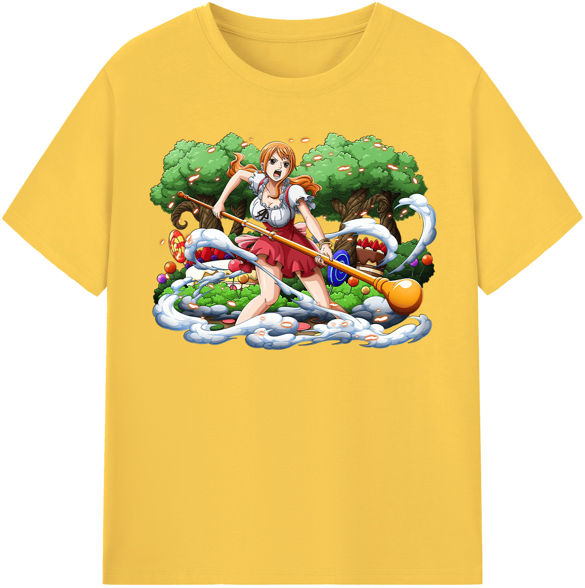 ワンピース ナミ ONE PIECE Nami 綿100％半袖Tシャツ（フロントプリント）