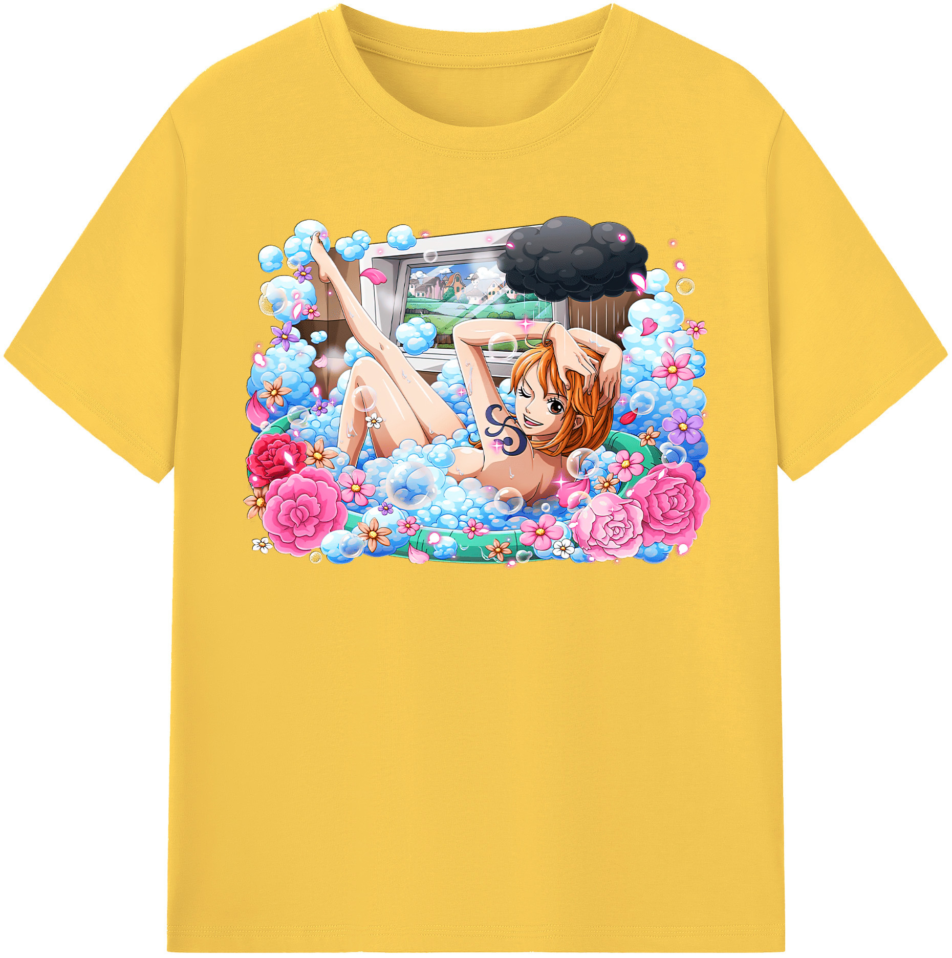 ワンピース ナミ ONE PIECE Nami 綿100％半袖Tシャツ（フロントプリント）