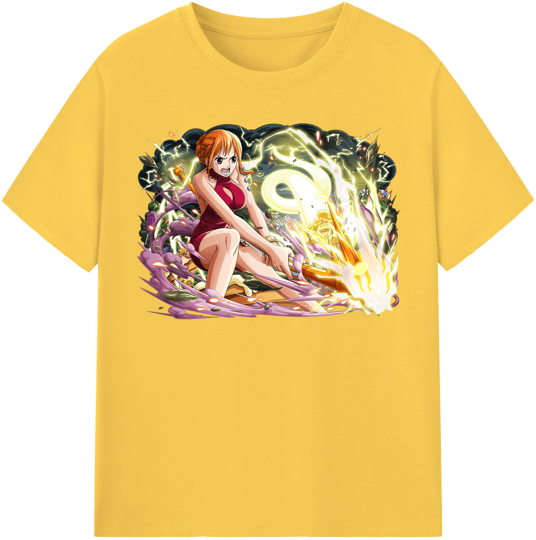 ワンピース ナミ ONE PIECE Nami 綿100％半袖Tシャツ（フロントプリント）