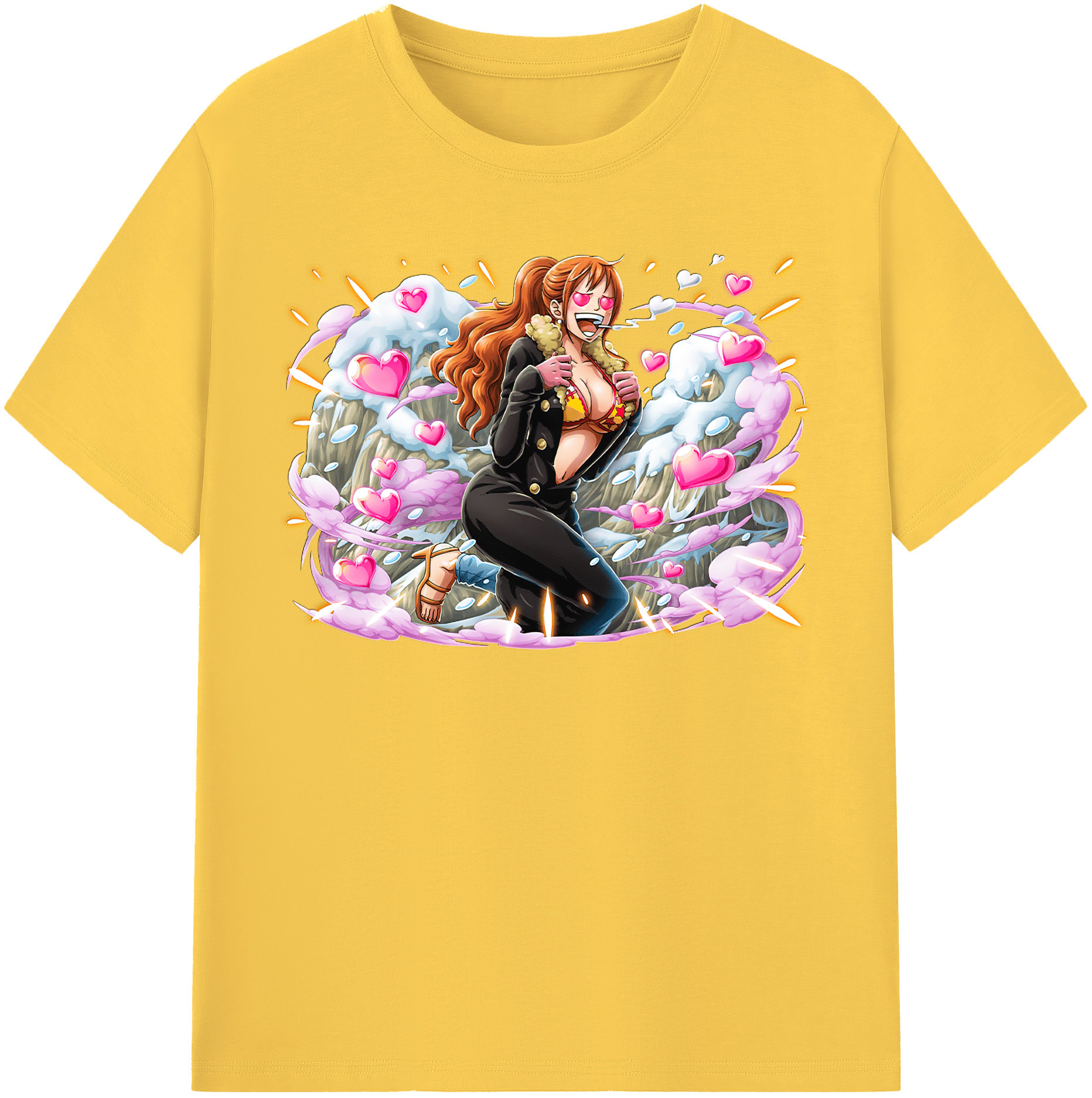 ワンピース ナミ ONE PIECE Nami 綿100％半袖Tシャツ（フロントプリント）