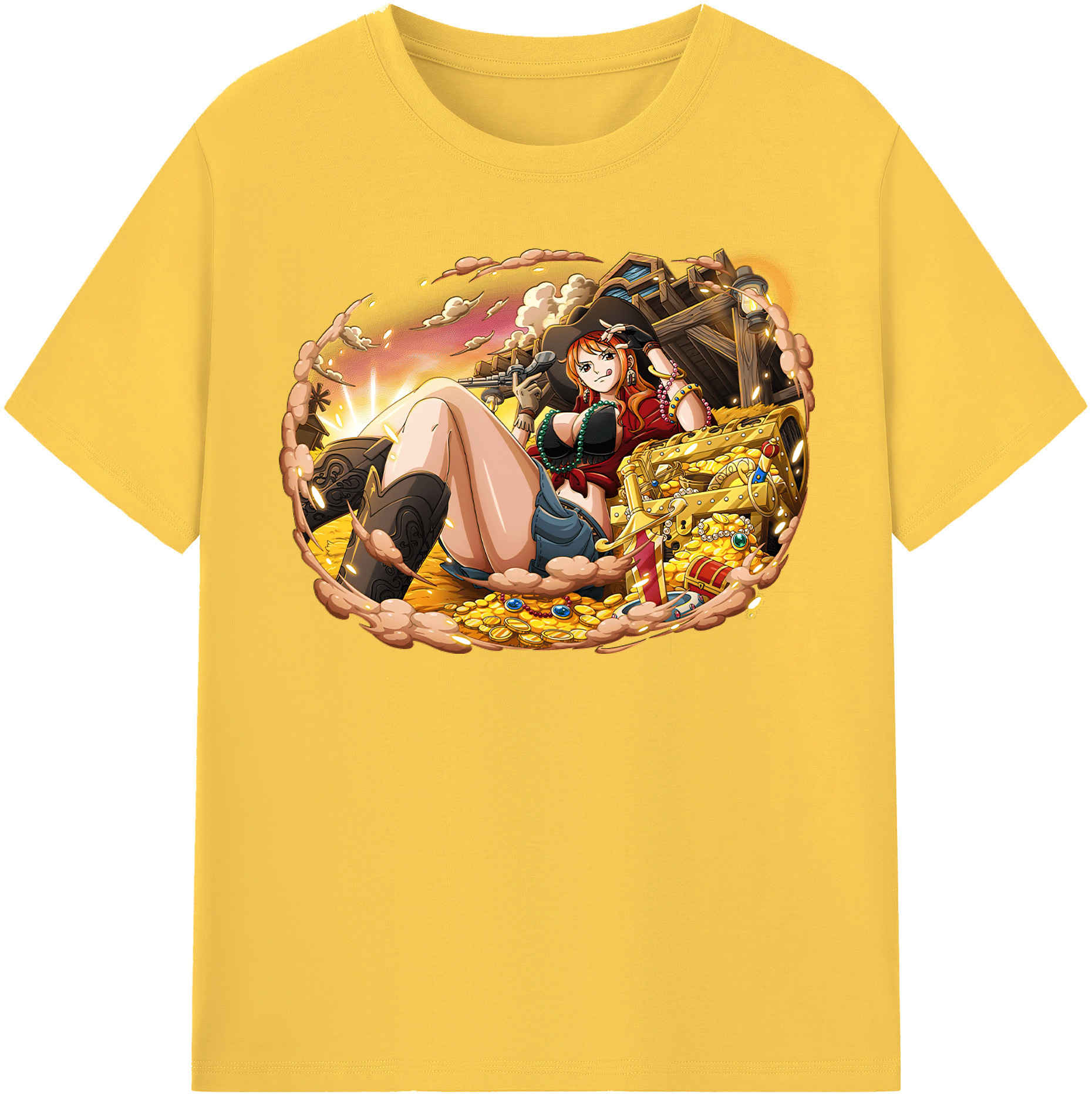 ワンピース ナミ ONE PIECE Nami 綿100％半袖Tシャツ（フロントプリント）