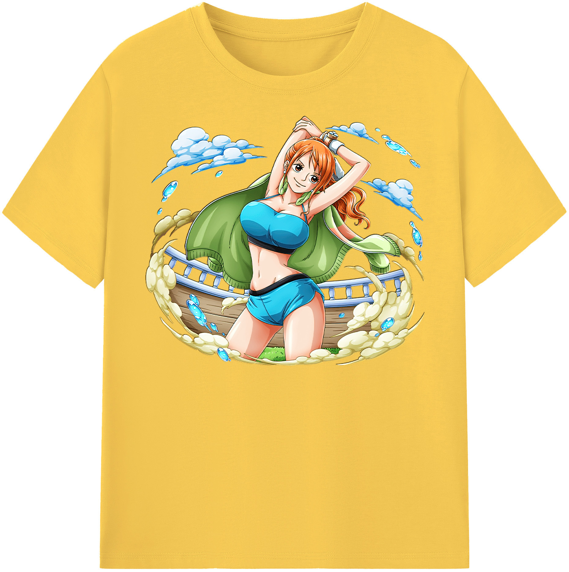 ワンピース ナミ ONE PIECE Nami 綿100％半袖Tシャツ（フロントプリント）