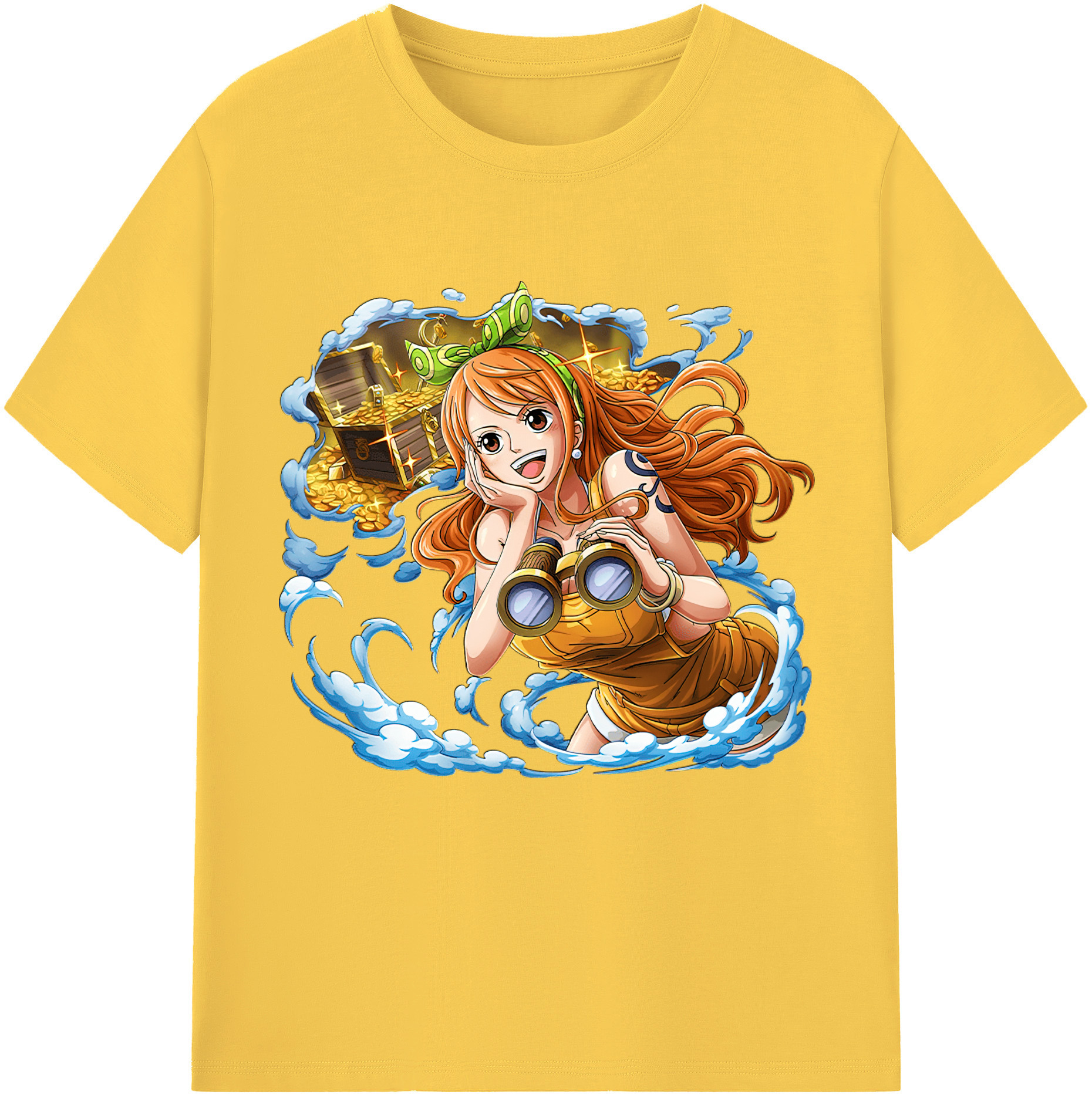 ワンピース ナミ ONE PIECE Nami 綿100％半袖Tシャツ（フロントプリント）