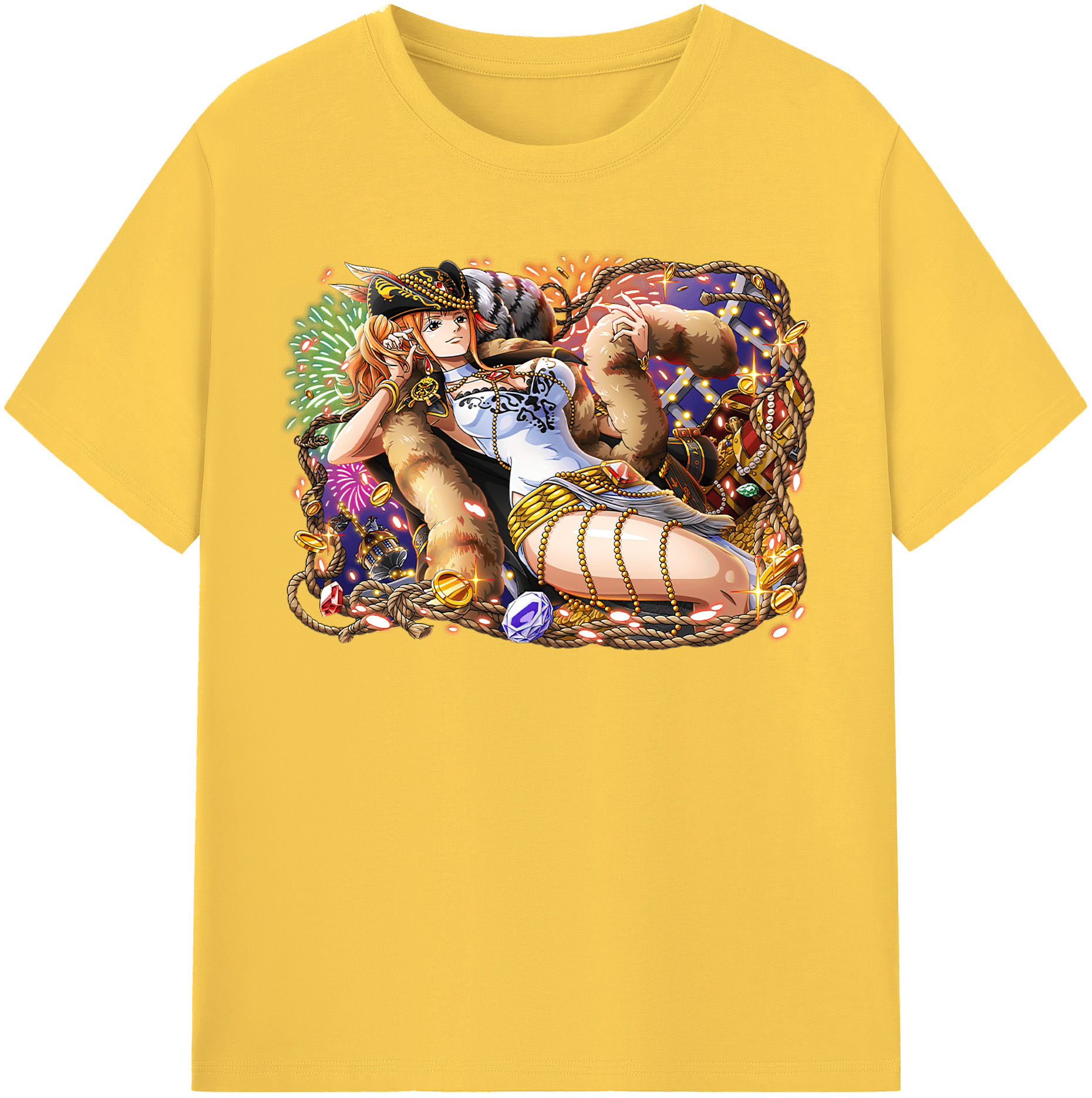 ワンピース ナミ ONE PIECE Nami 綿100％半袖Tシャツ（フロントプリント）