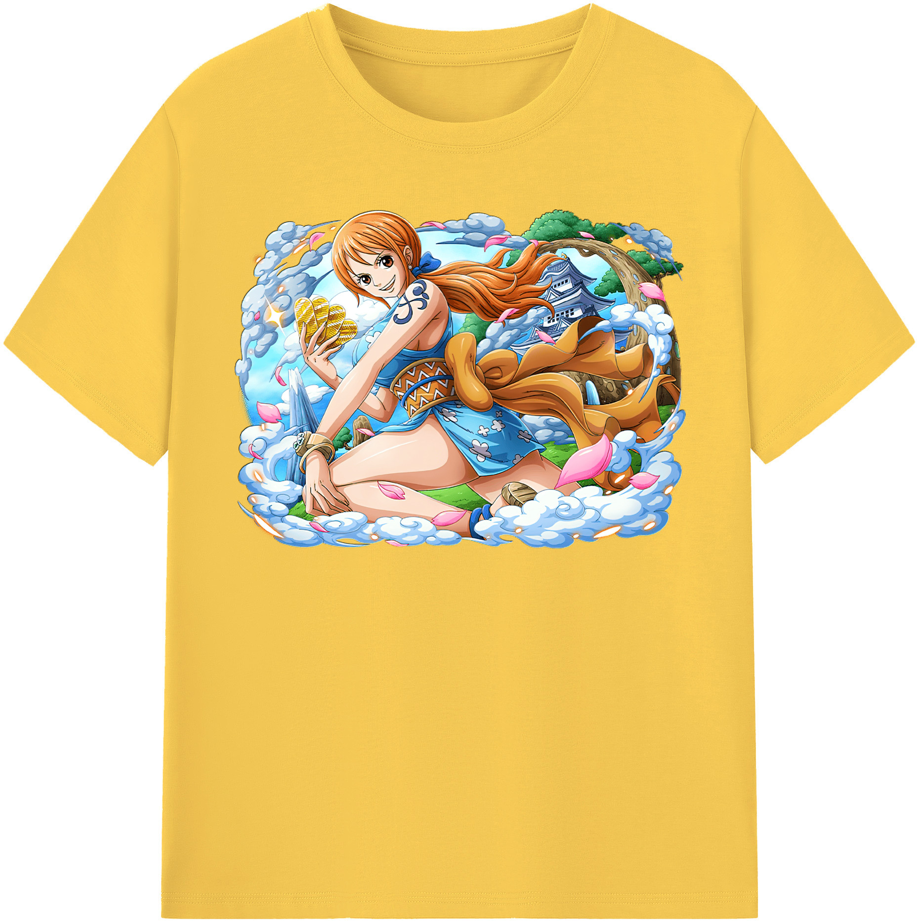 ワンピース ナミ ONE PIECE Nami 綿100％半袖Tシャツ（フロントプリント）
