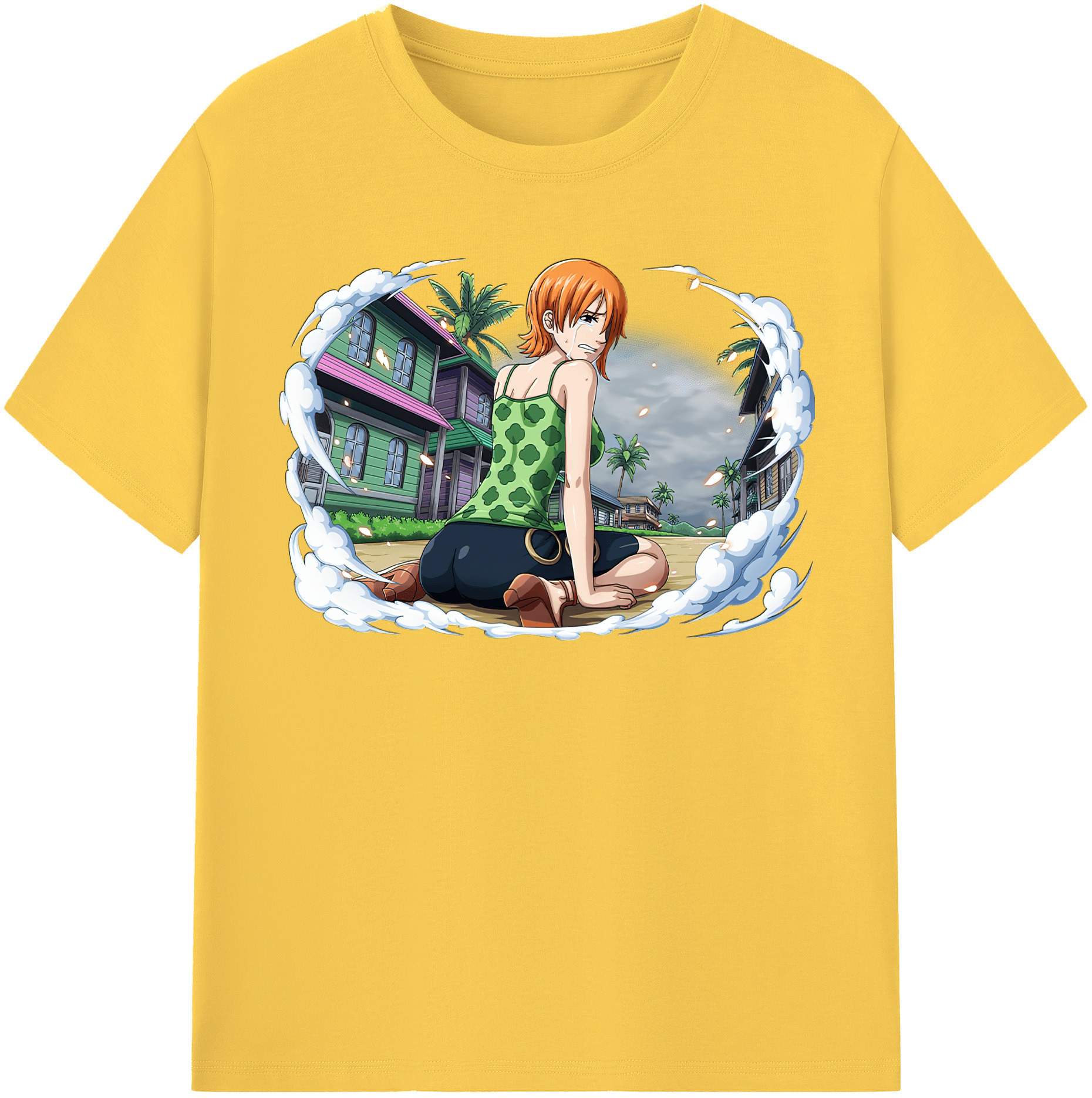 ワンピース ナミ ONE PIECE Nami 綿100％半袖Tシャツ（フロントプリント）