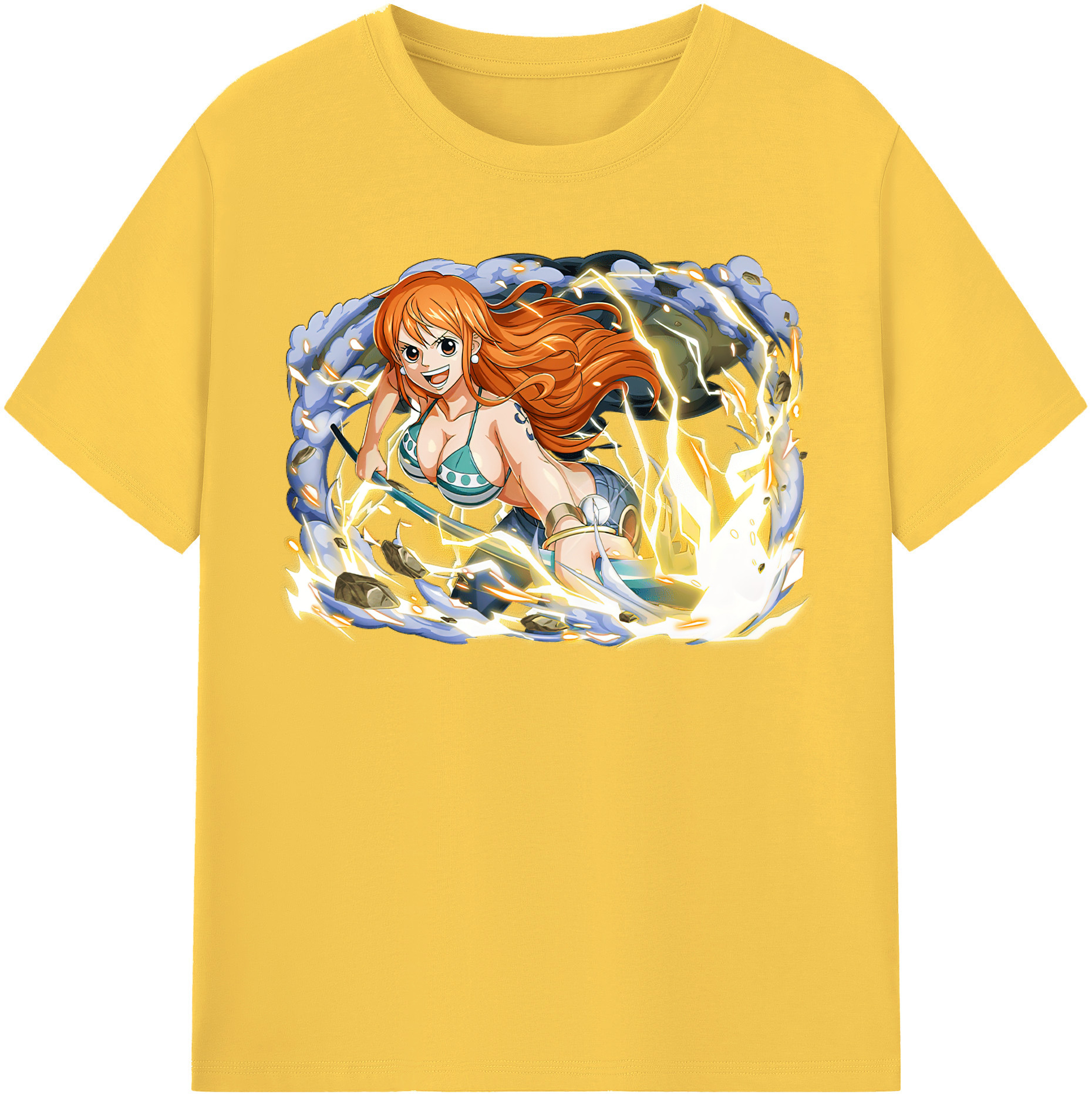 ワンピース ナミ ONE PIECE Nami 綿100％半袖Tシャツ（フロントプリント）