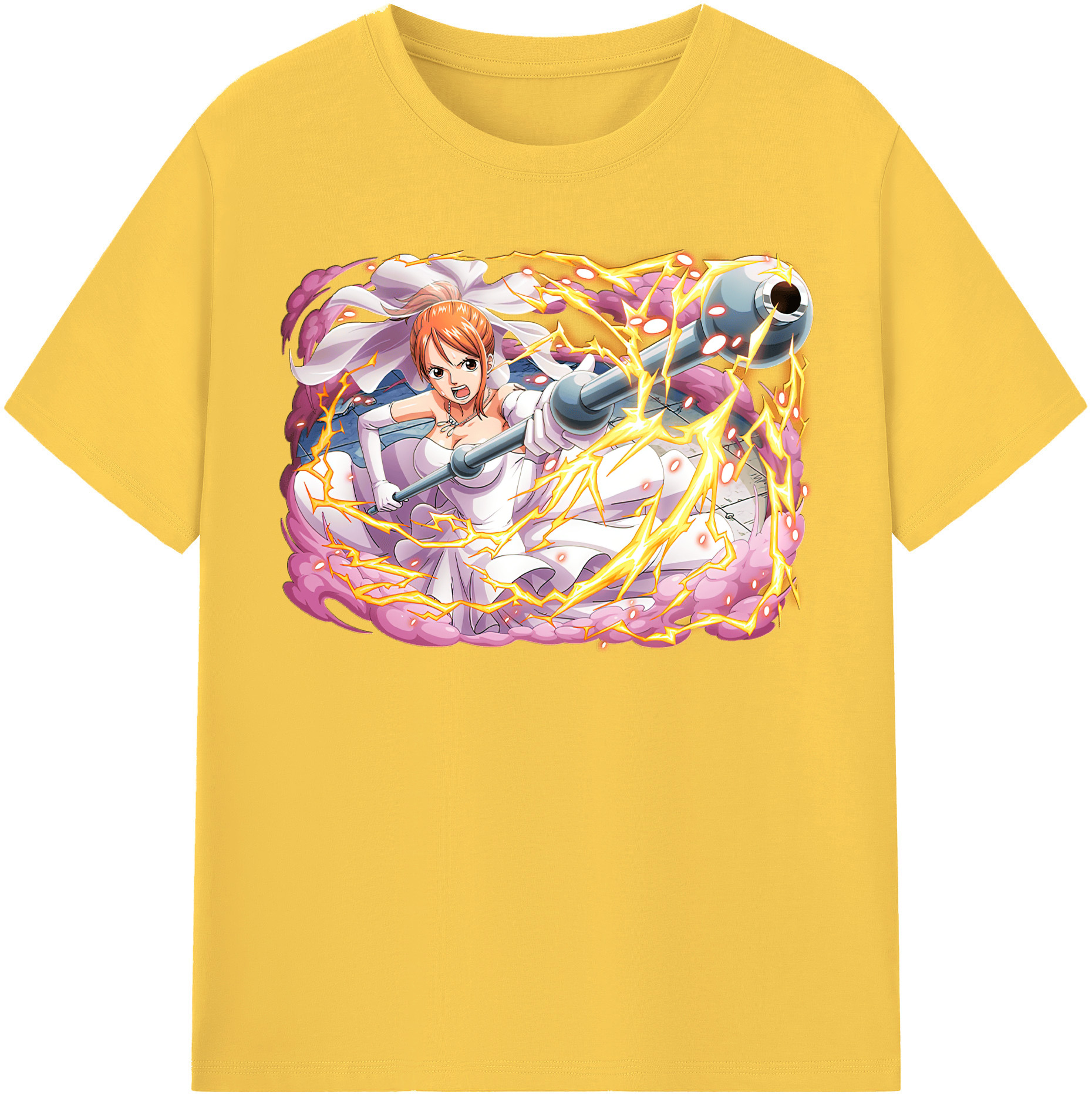 ワンピース ナミ ONE PIECE Nami 綿100％半袖Tシャツ（フロントプリント）