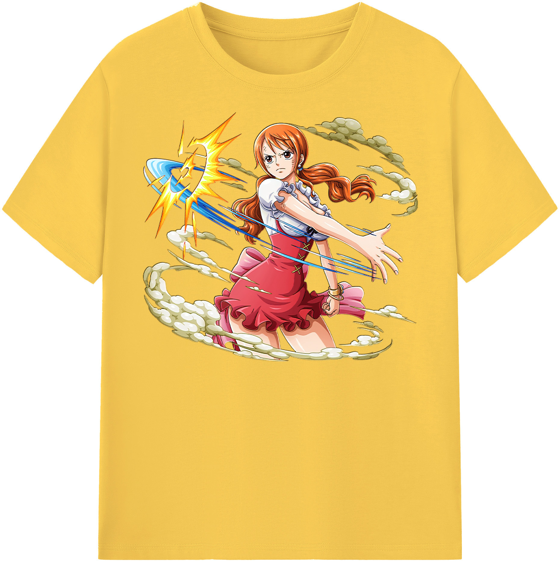 ワンピース ナミ ONE PIECE Nami 綿100％半袖Tシャツ（フロントプリント）