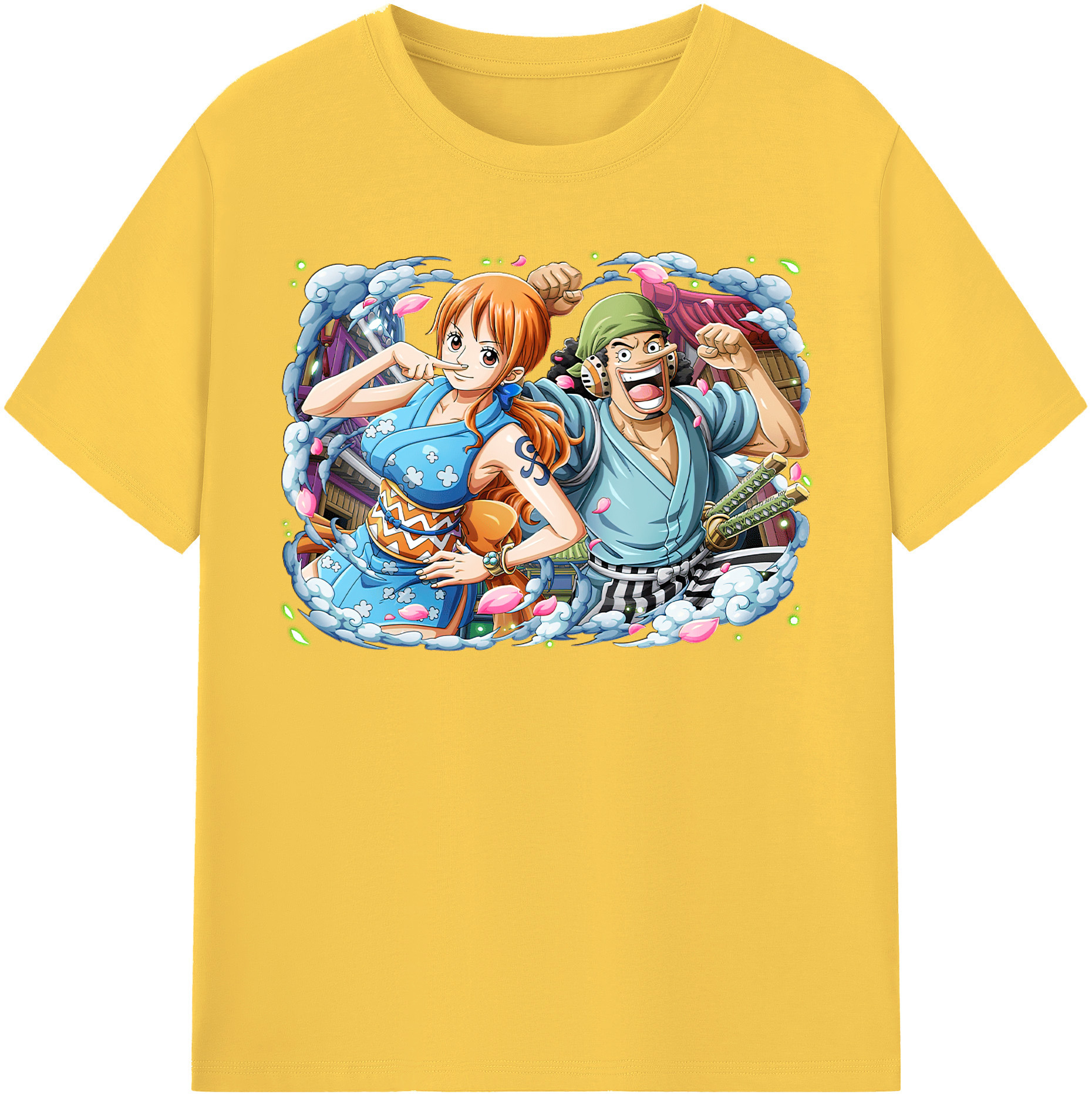 ワンピース ナミ ONE PIECE Nami 綿100％半袖Tシャツ（フロントプリント）