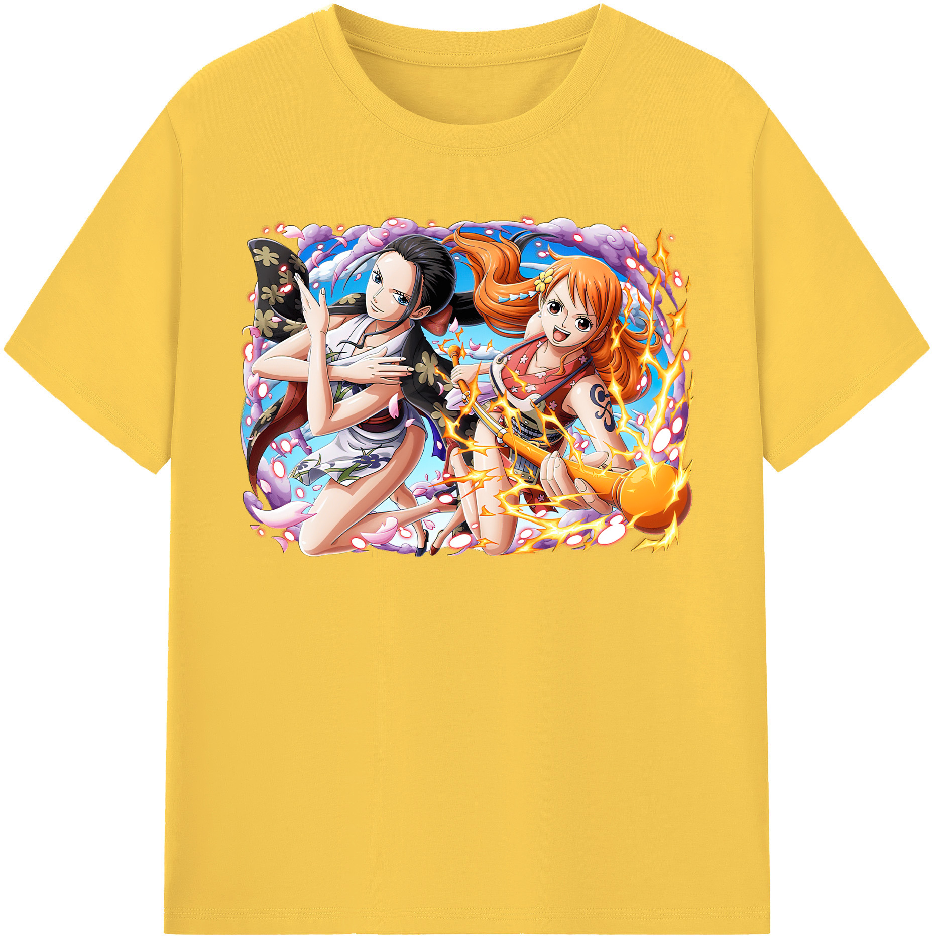 ワンピース ナミ ONE PIECE Nami 綿100％半袖Tシャツ（フロントプリント）