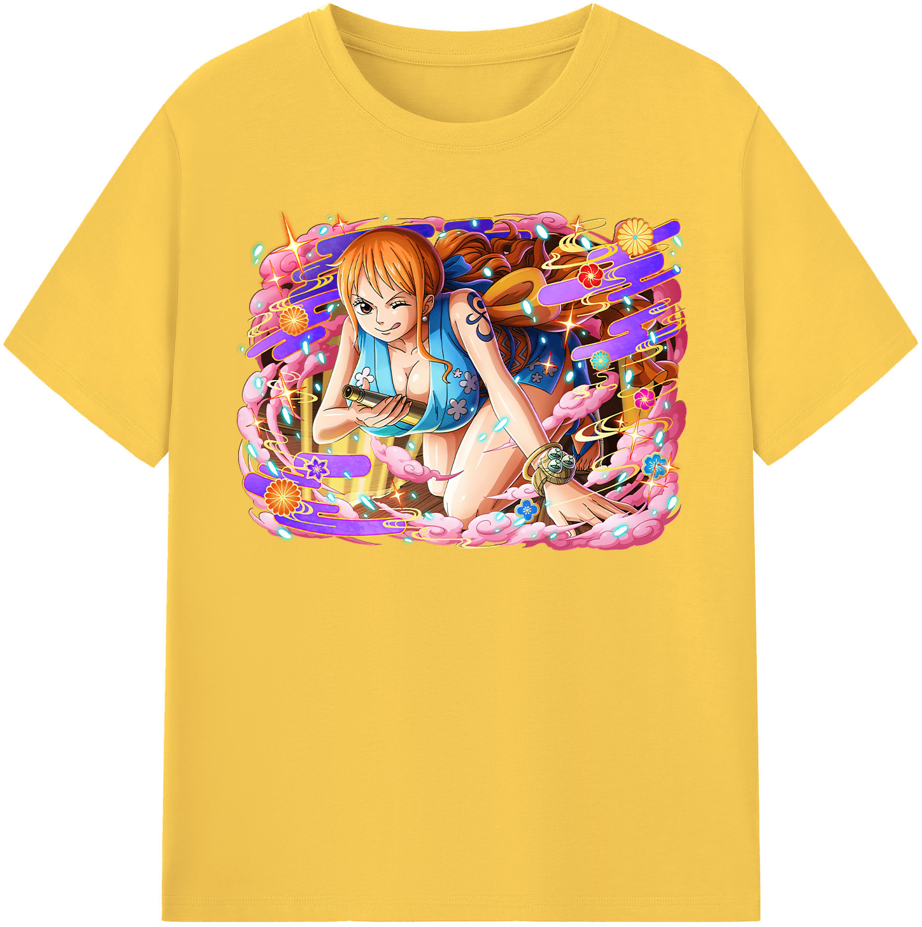 ワンピース ナミ ONE PIECE Nami 綿100％半袖Tシャツ（フロントプリント）