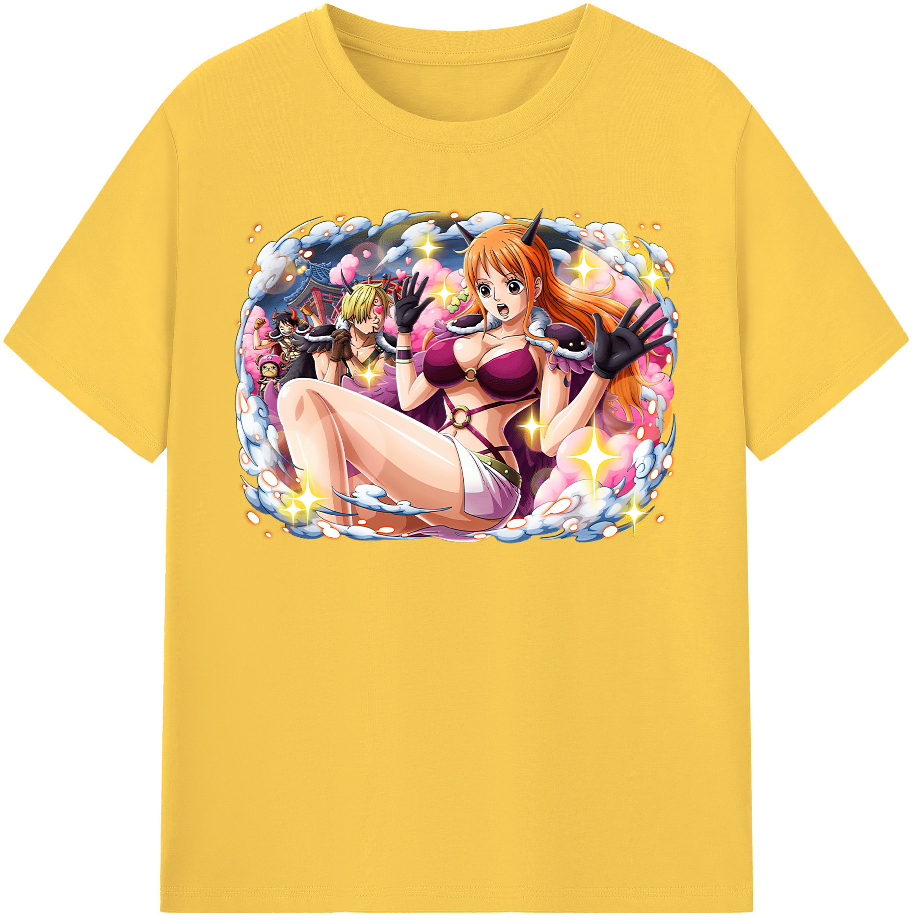 ワンピース ナミ ONE PIECE Nami 綿100％半袖Tシャツ（フロントプリント）