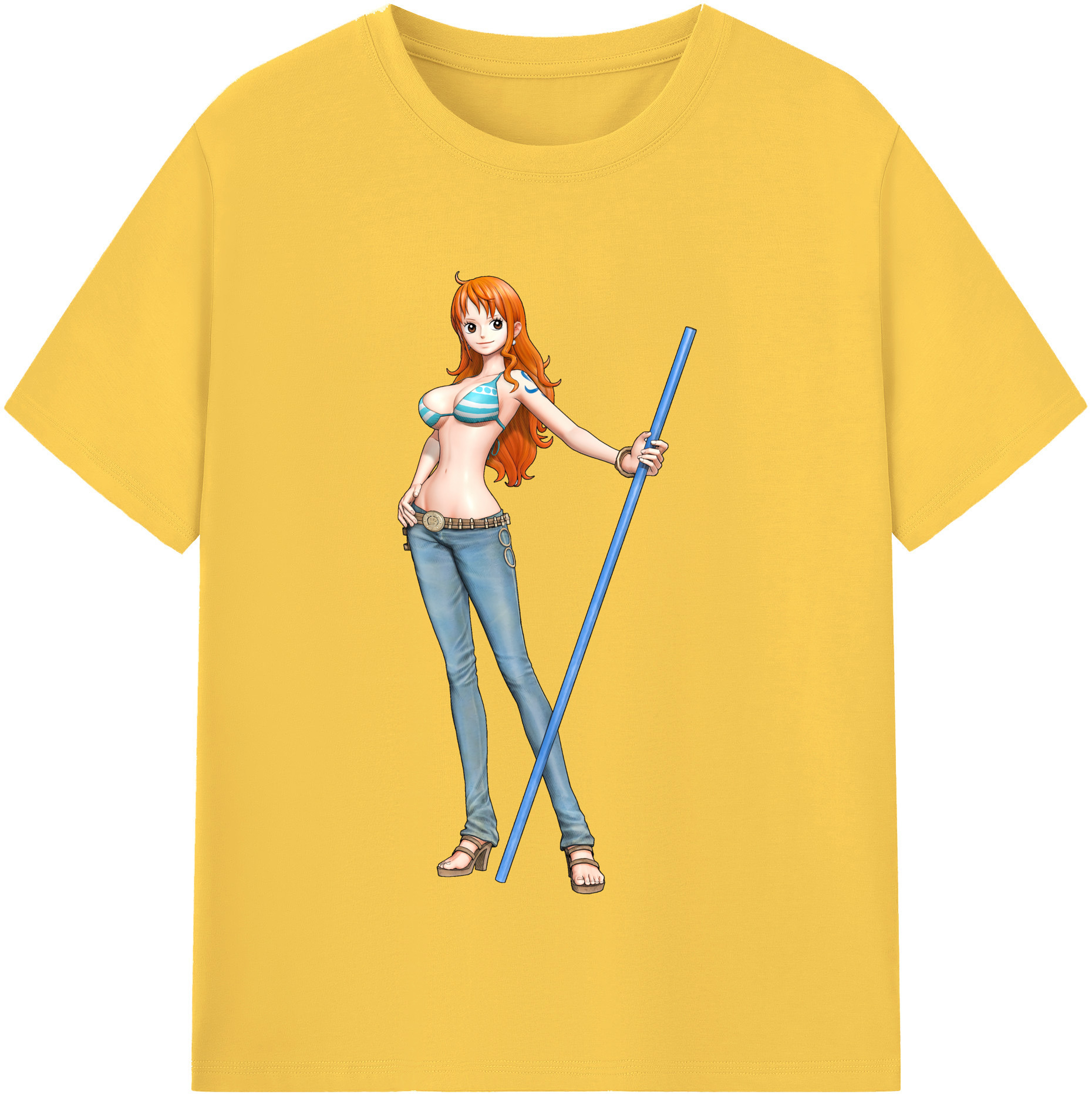 ワンピース ナミ ONE PIECE Nami 綿100％半袖Tシャツ（フロントプリント）