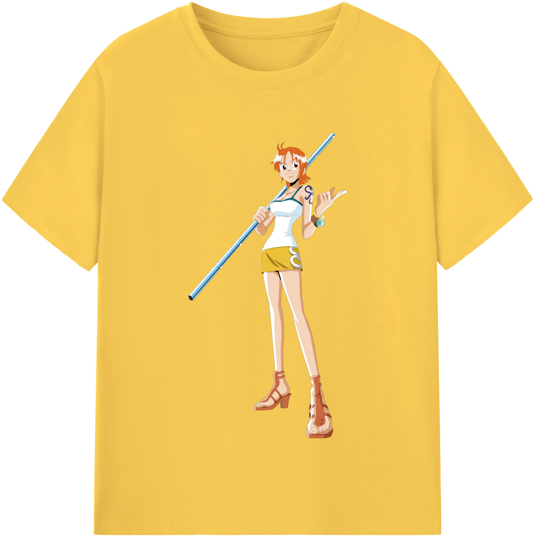 ワンピース ナミ ONE PIECE Nami 綿100％半袖Tシャツ（フロントプリント）