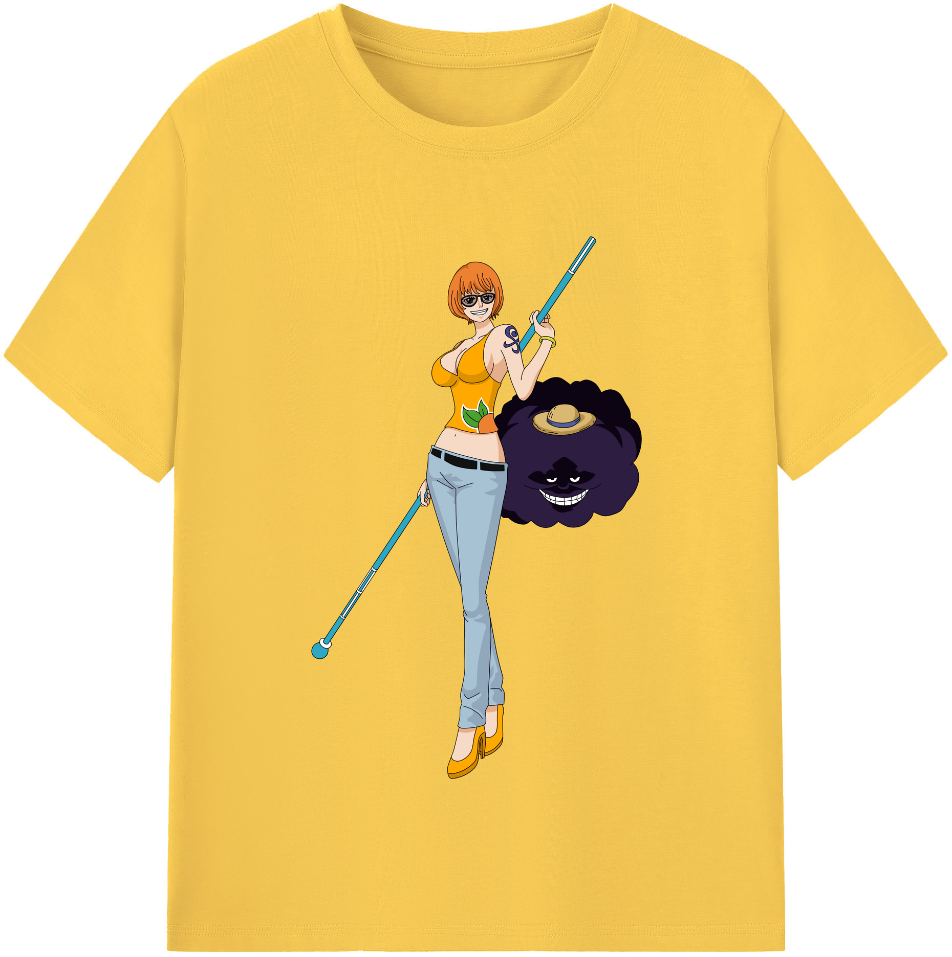 ワンピース ナミ ONE PIECE Nami 綿100％半袖Tシャツ（フロントプリント）
