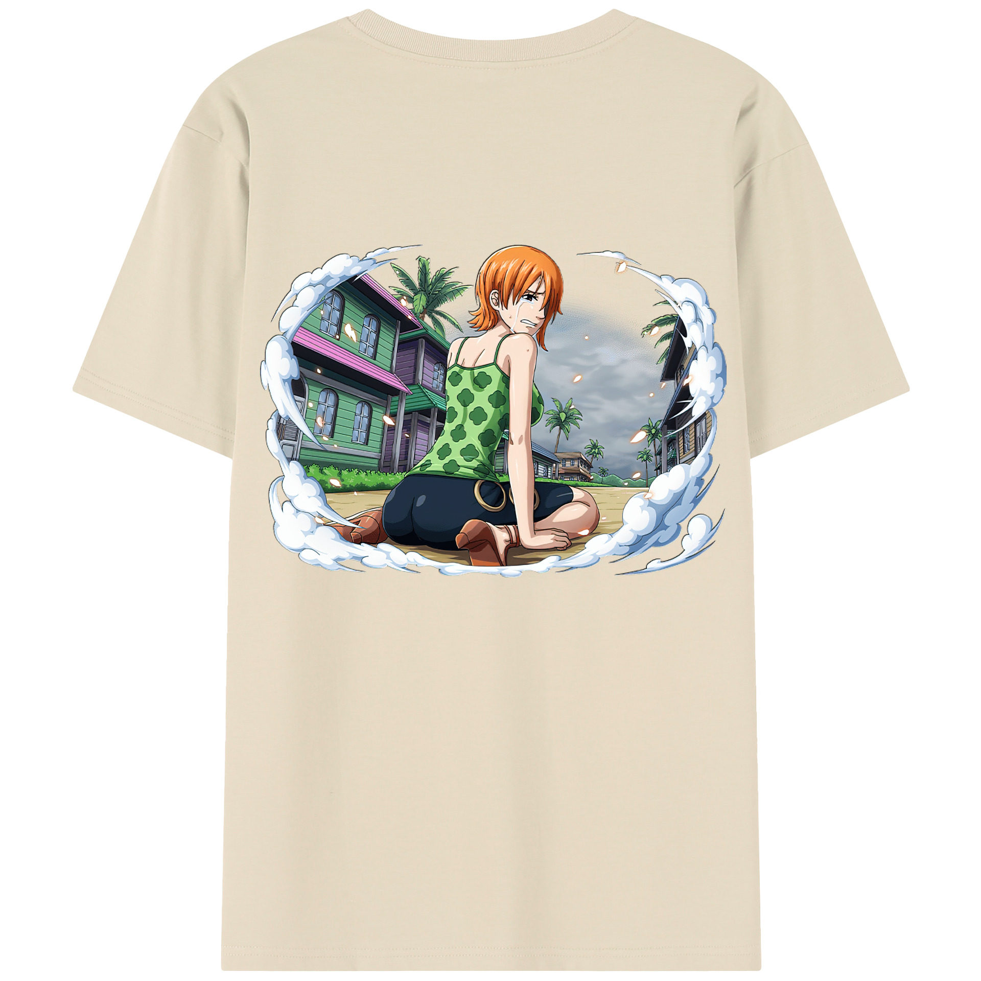 ワンピース ナミ ONE PIECE Nami 綿100％半袖Tシャツ（背面プリント）