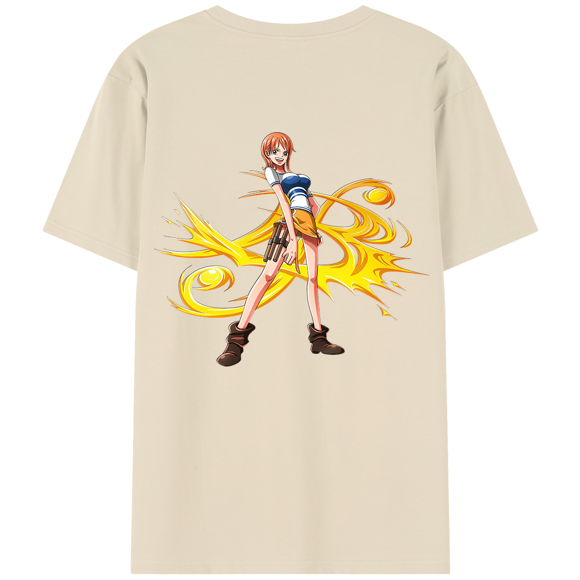 ワンピース ナミ ONE PIECE Nami 綿100％半袖Tシャツ（背面プリント）