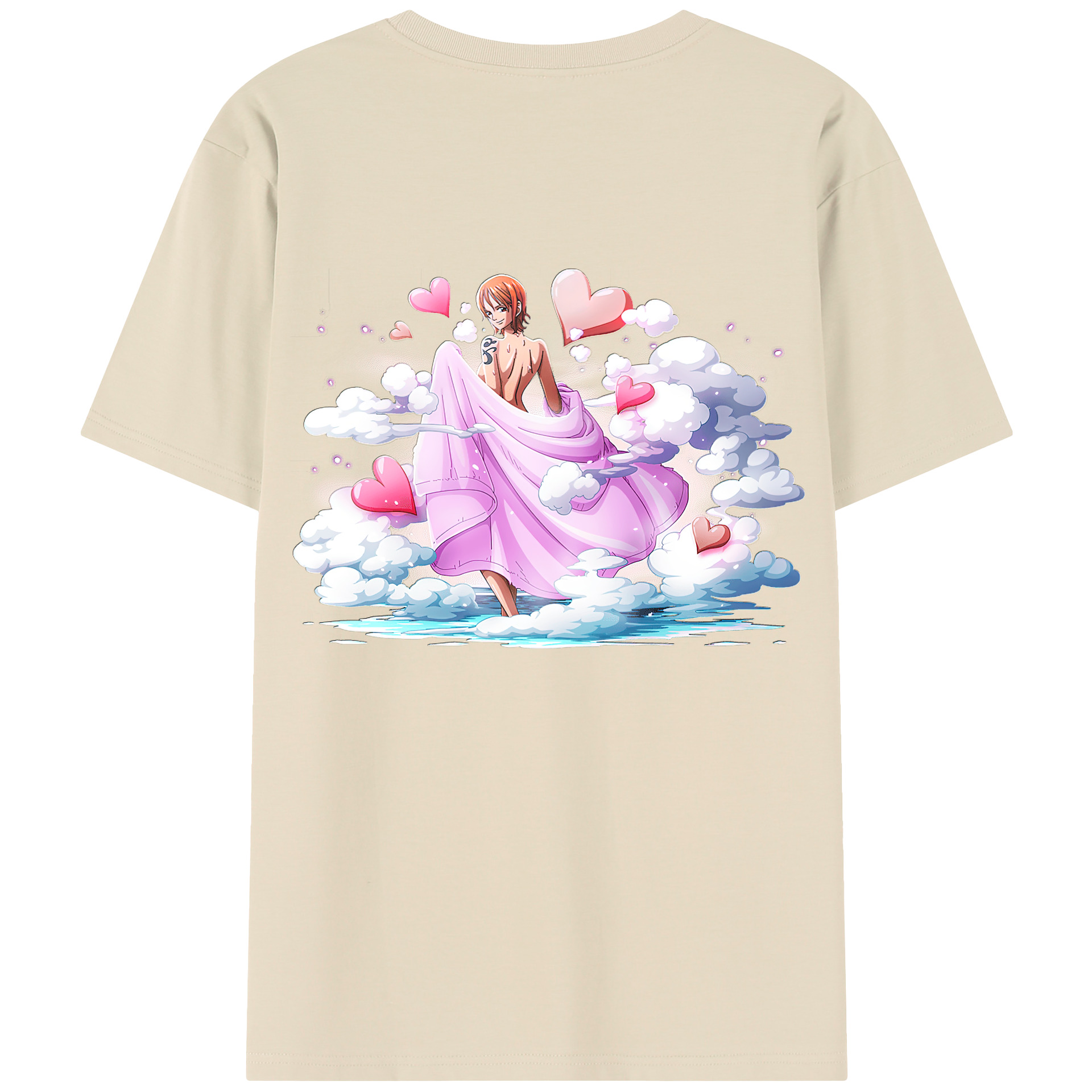 ワンピース ナミ ONE PIECE Nami 綿100％半袖Tシャツ（背面プリント）