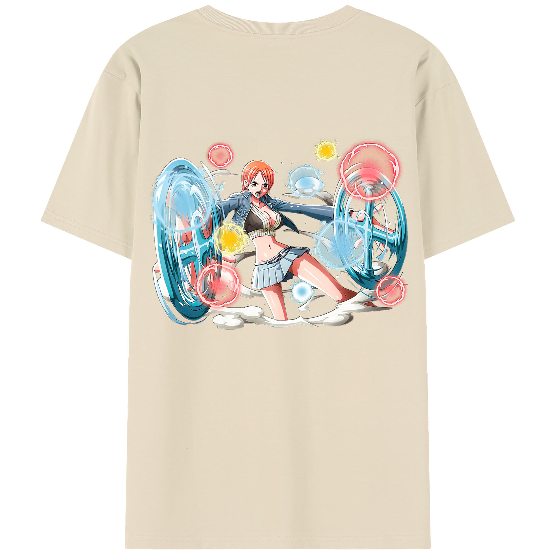 ワンピース ナミ ONE PIECE Nami 綿100％半袖Tシャツ（背面プリント）