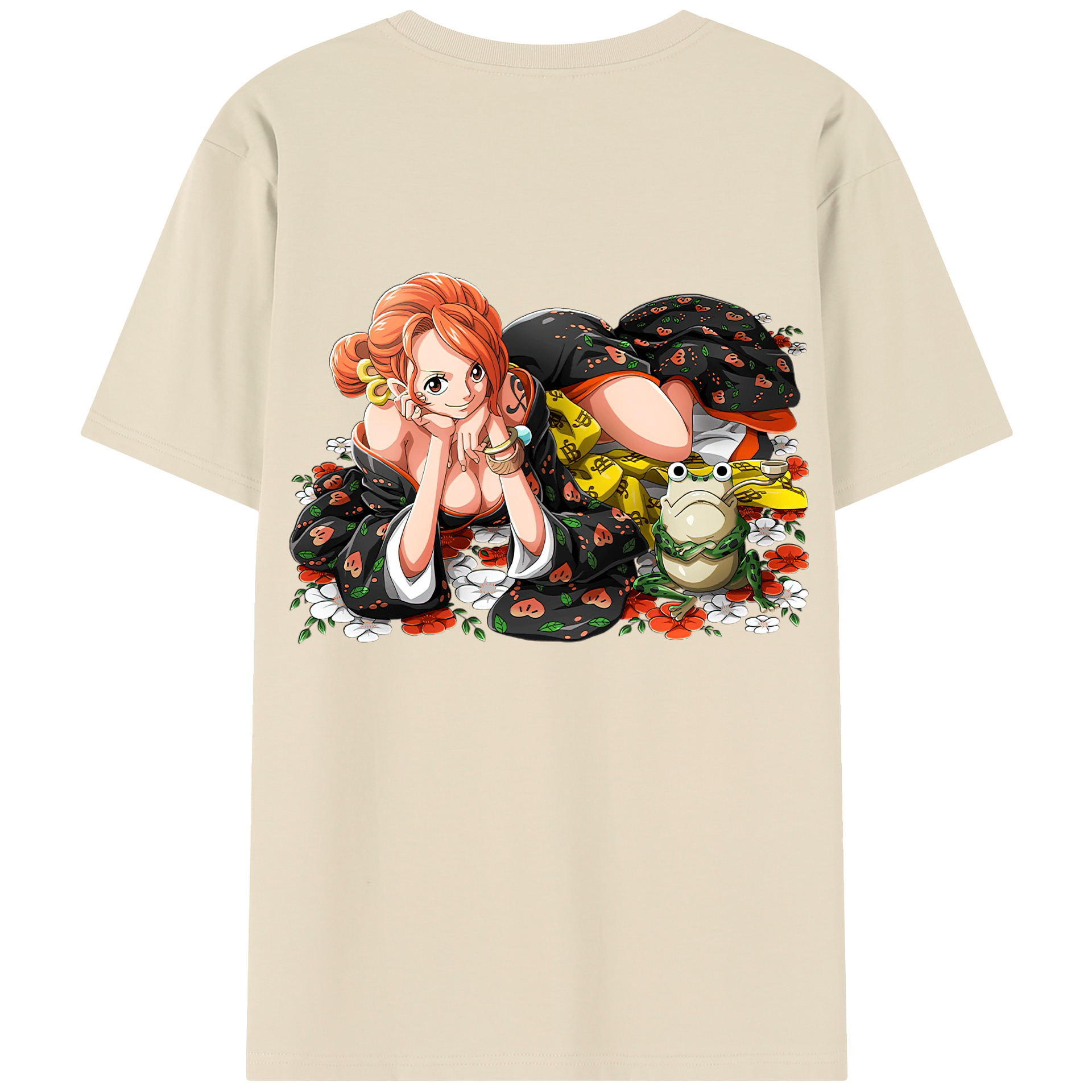 ワンピース ナミ ONE PIECE Nami 綿100％半袖Tシャツ（背面プリント）