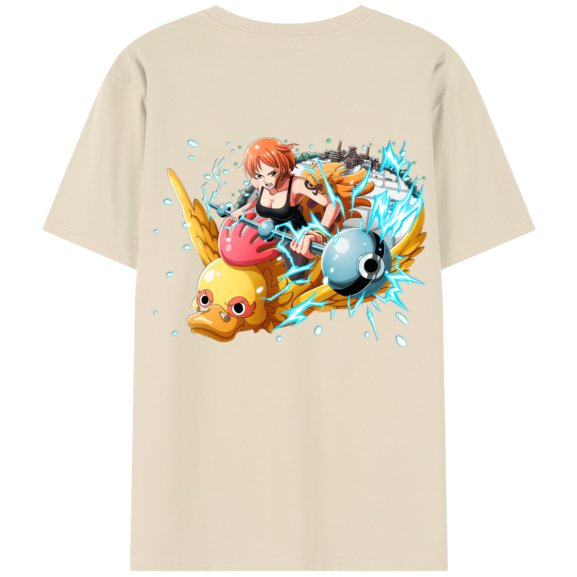 ワンピース ナミ ONE PIECE Nami 綿100％半袖Tシャツ（背面プリント）