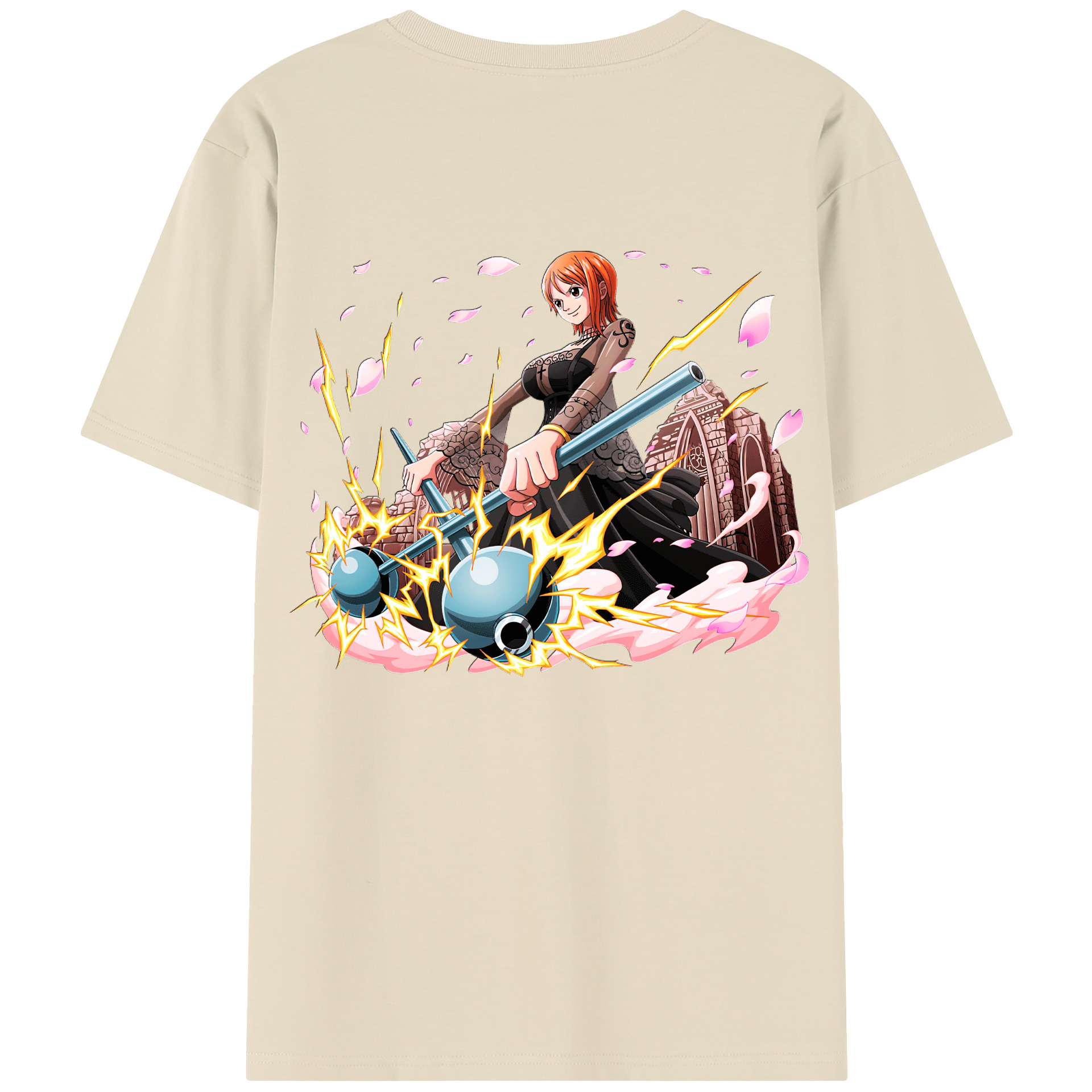 ワンピース ナミ ONE PIECE Nami 綿100％半袖Tシャツ（背面プリント）