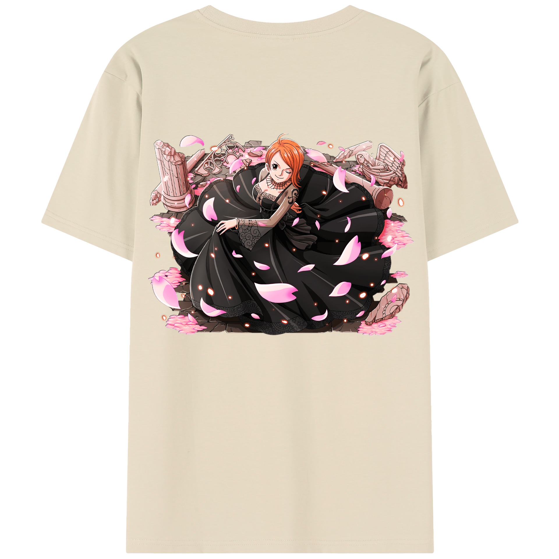 ワンピース ナミ ONE PIECE Nami 綿100％半袖Tシャツ（背面プリント）