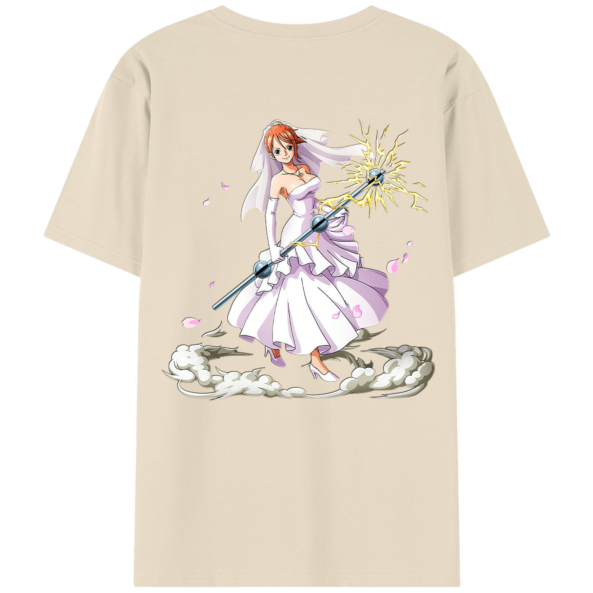 ワンピース ナミ ONE PIECE Nami 綿100％半袖Tシャツ（背面プリント）