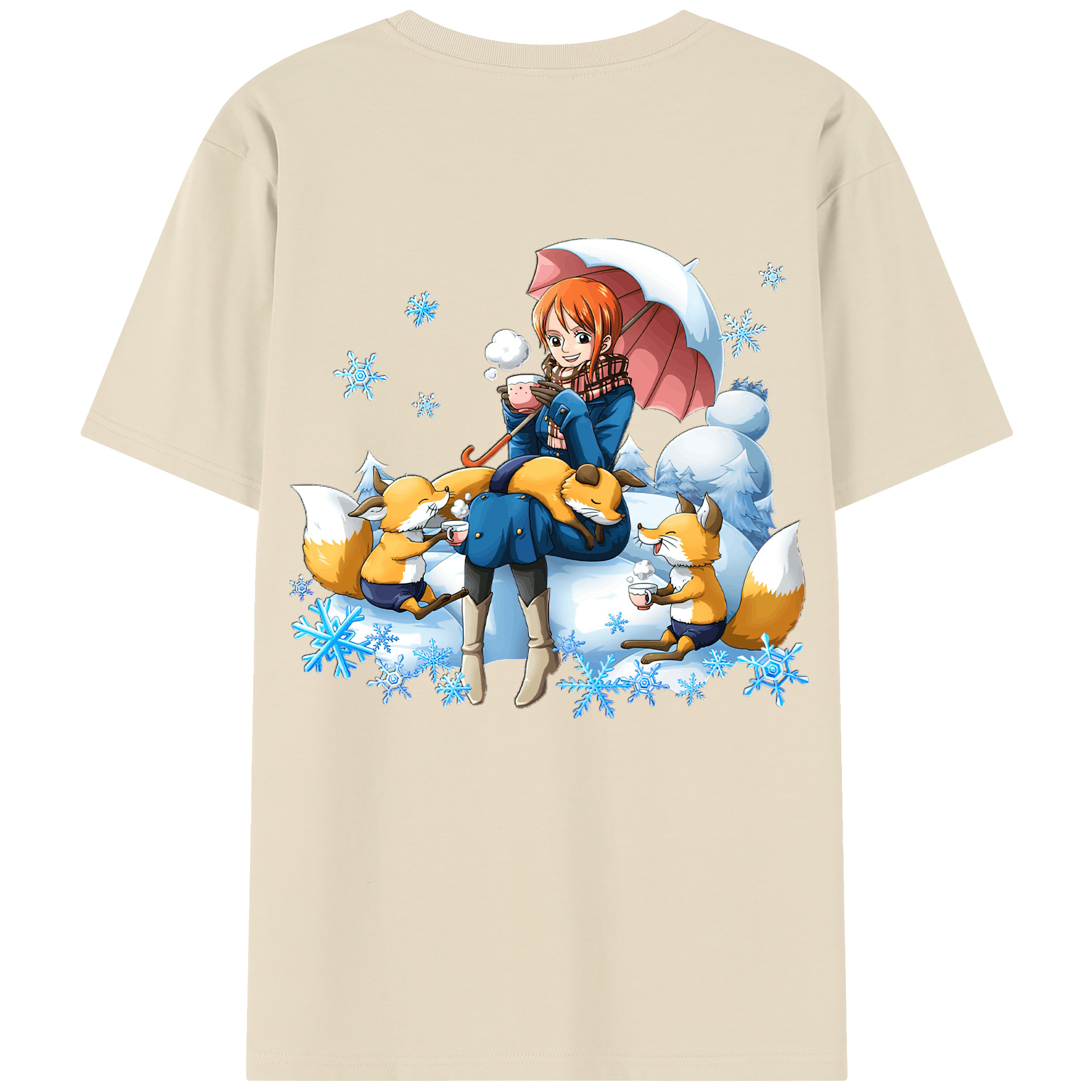 ワンピース ナミ ONE PIECE Nami 綿100％半袖Tシャツ（背面プリント）