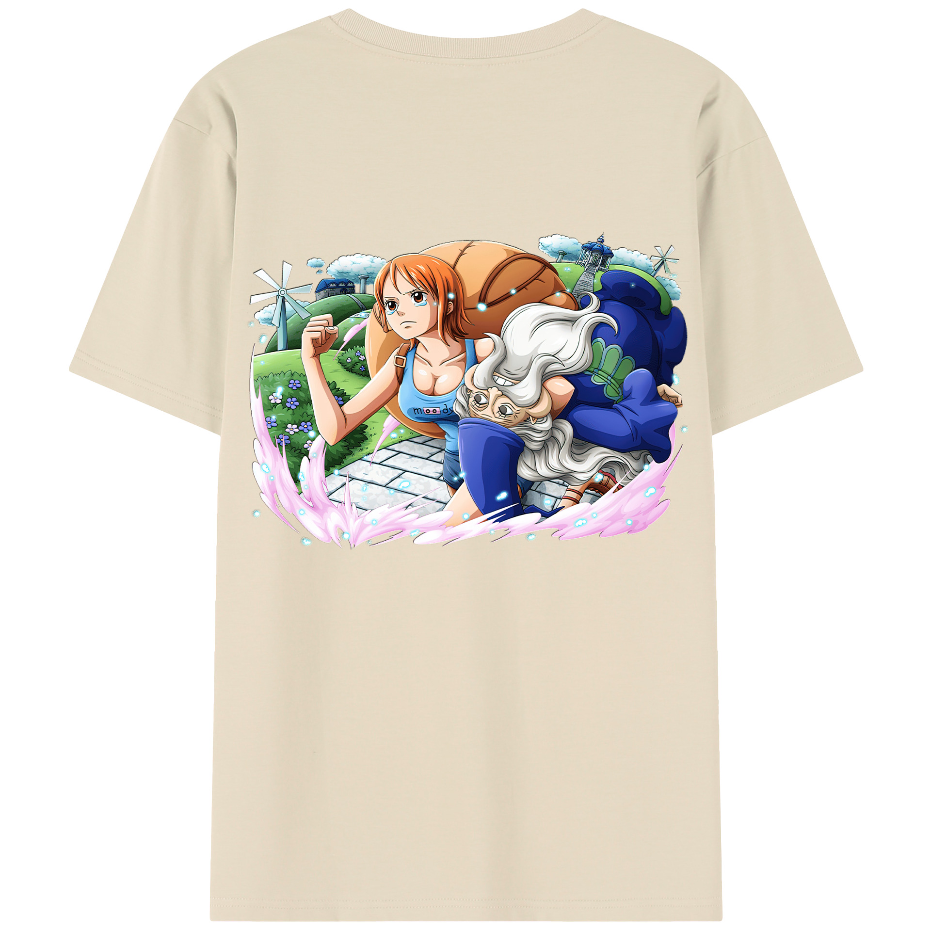 ワンピース ナミ ONE PIECE Nami 綿100％半袖Tシャツ（背面プリント）
