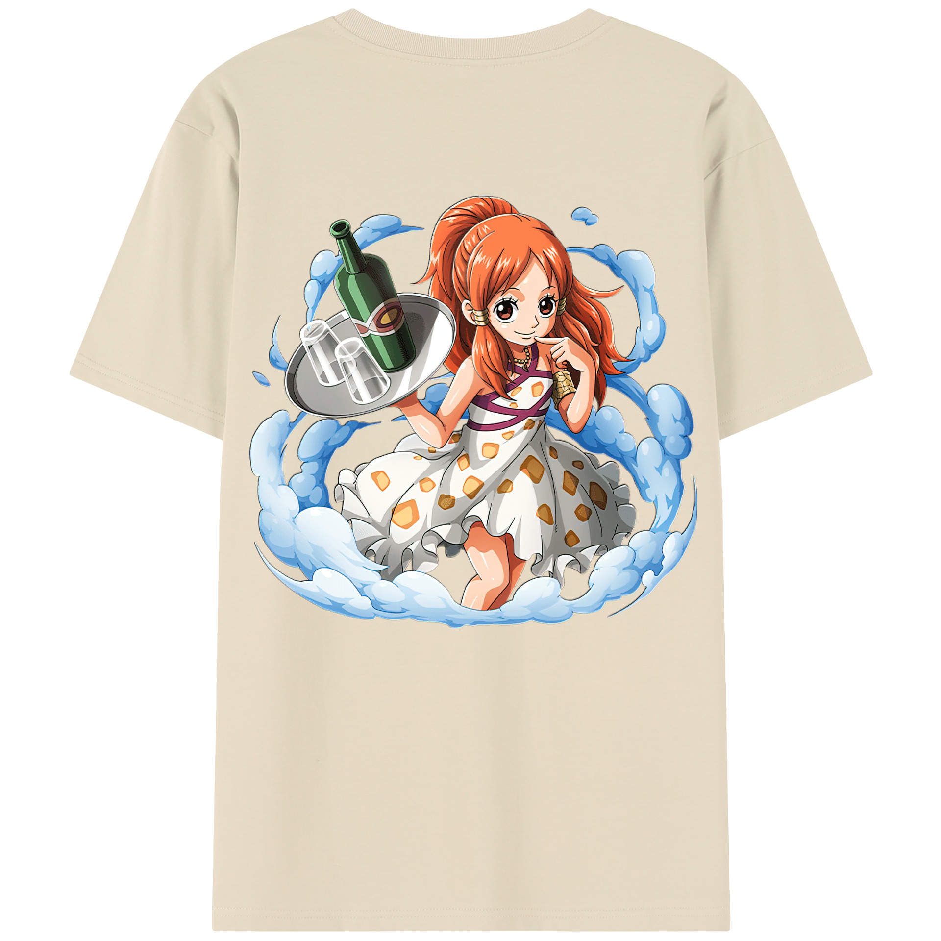ワンピース ナミ ONE PIECE Nami 綿100％半袖Tシャツ（背面プリント）