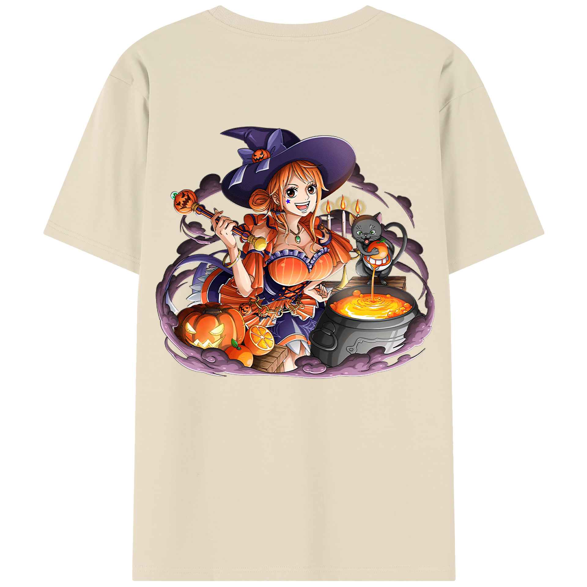 ワンピース ナミ ONE PIECE Nami 綿100％半袖Tシャツ（背面プリント）