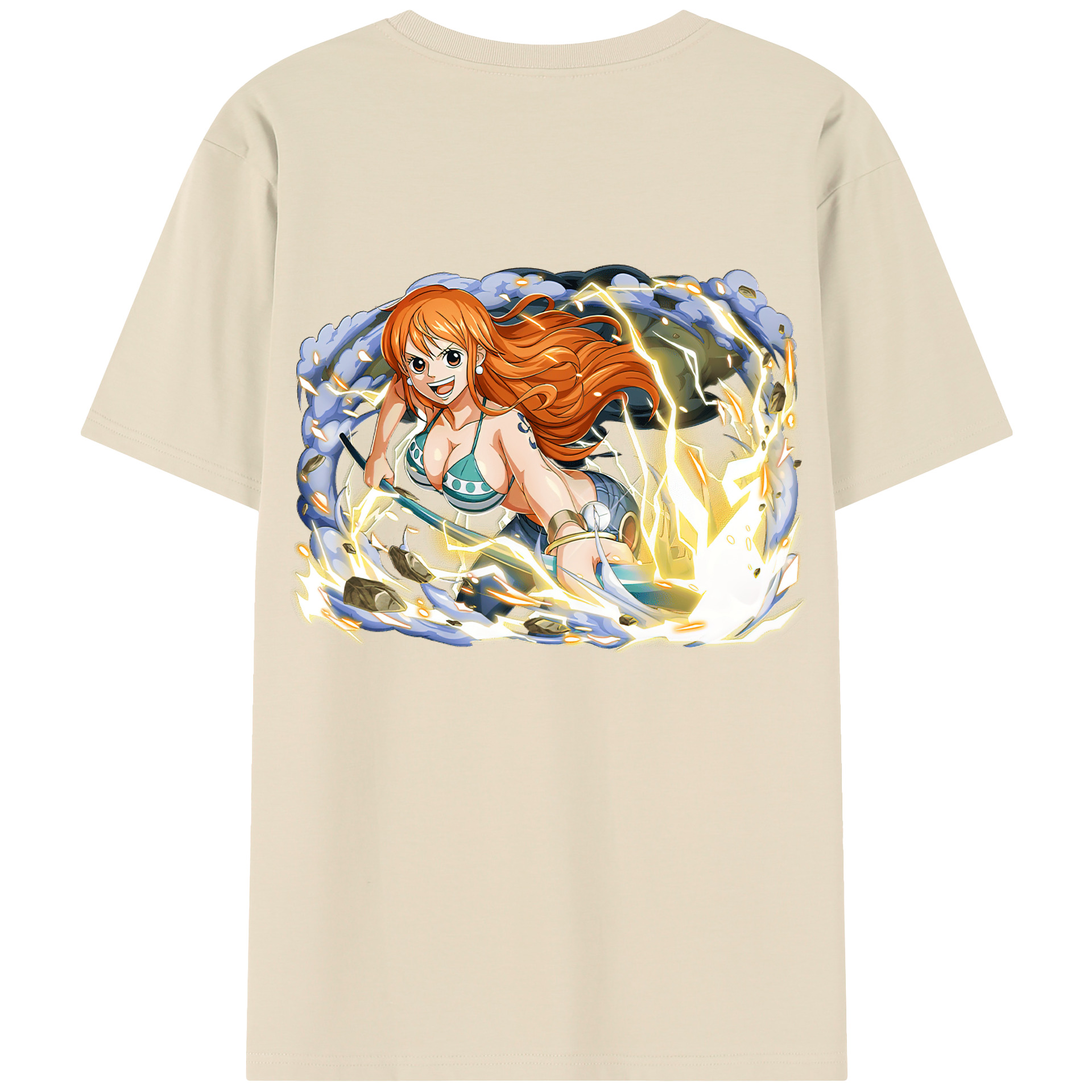 ワンピース ナミ ONE PIECE Nami 綿100％半袖Tシャツ（背面プリント）